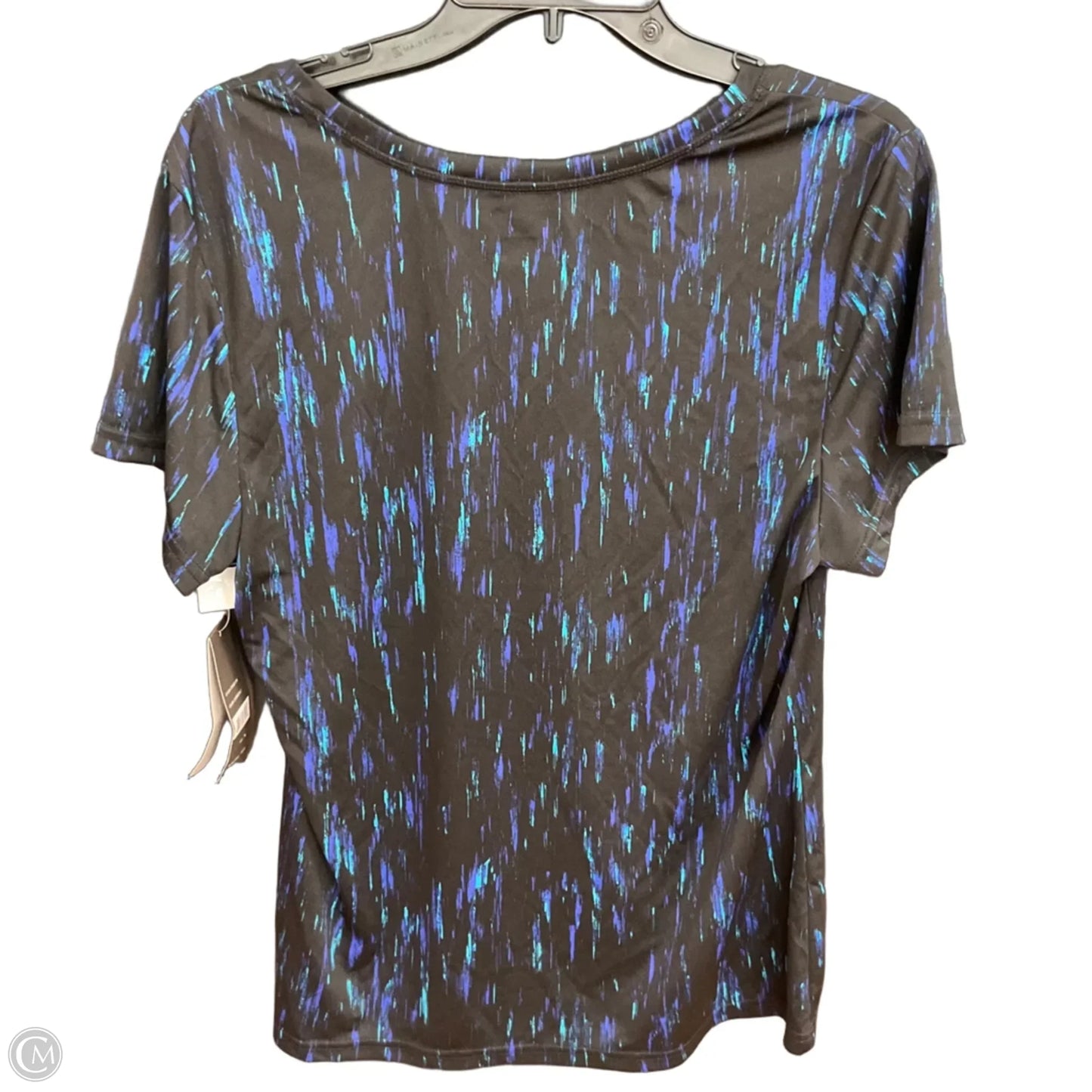 Athletic Top Short Sleeve By Exertek In Geometric Pattern, Size: Xl
