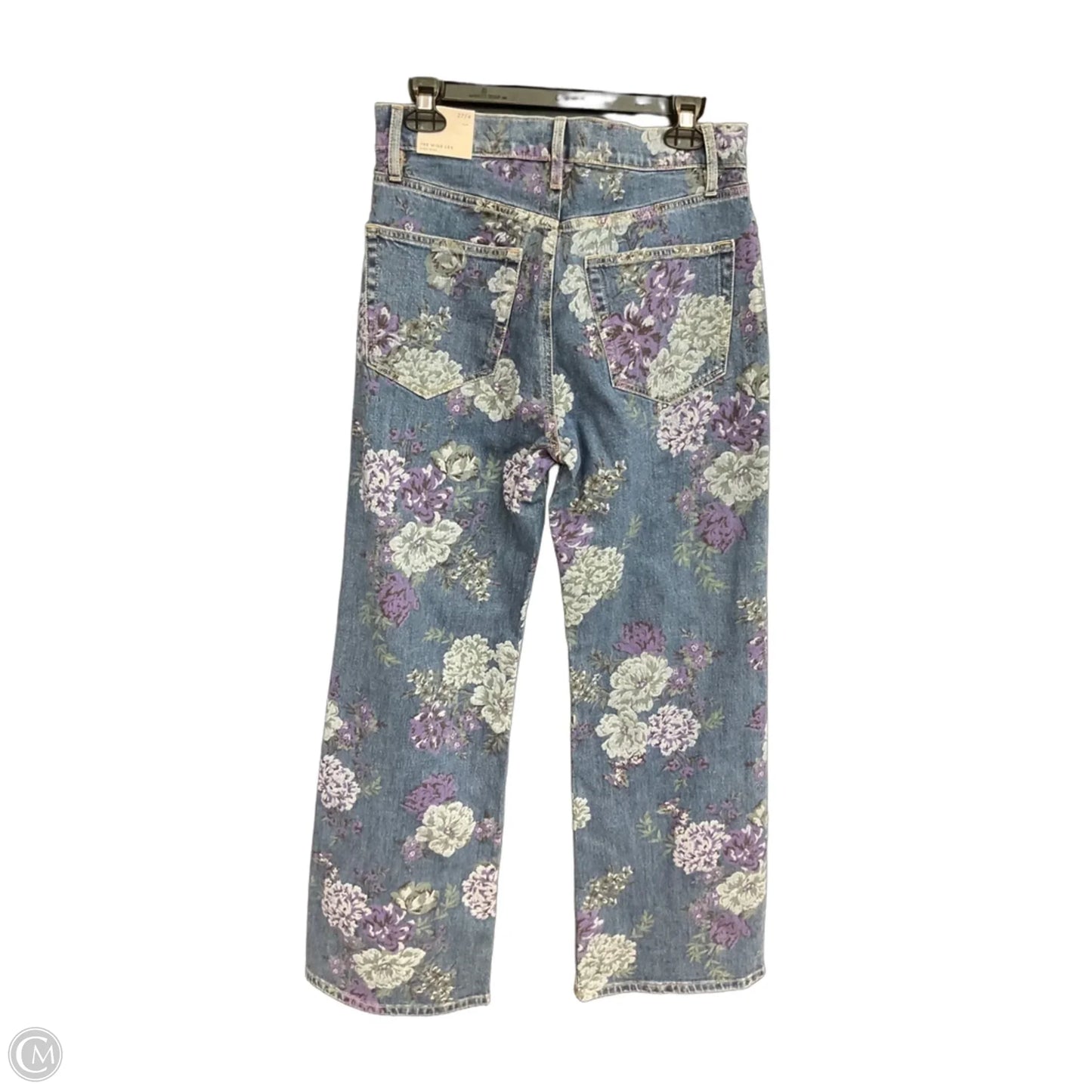 Jeans Wide Leg By Loft In Blue & Purple, Size: 4