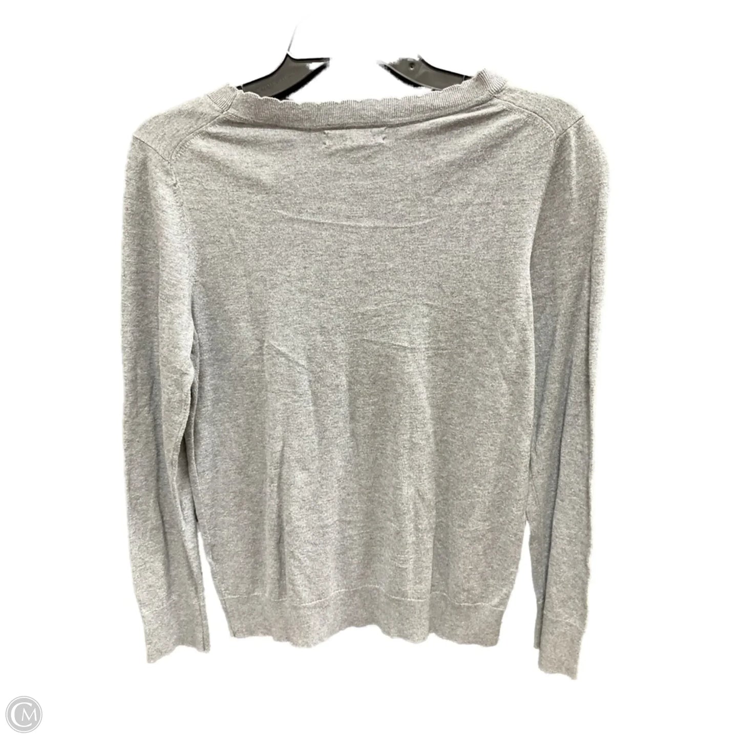 Top Long Sleeve By Banana Republic In Grey, Size: M