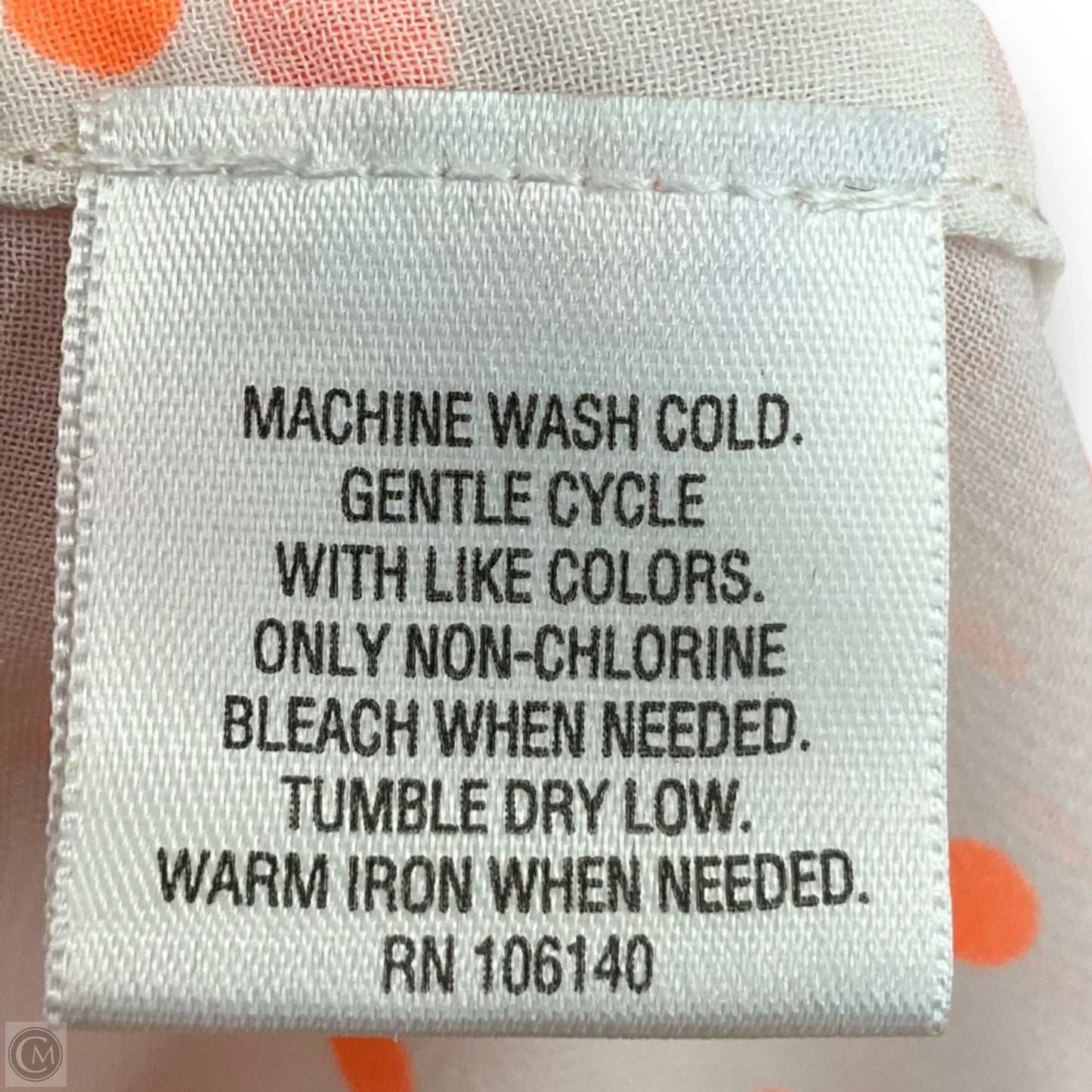 Blouse Sleeveless By Bar Iii In Polkadot Pattern, Size: S