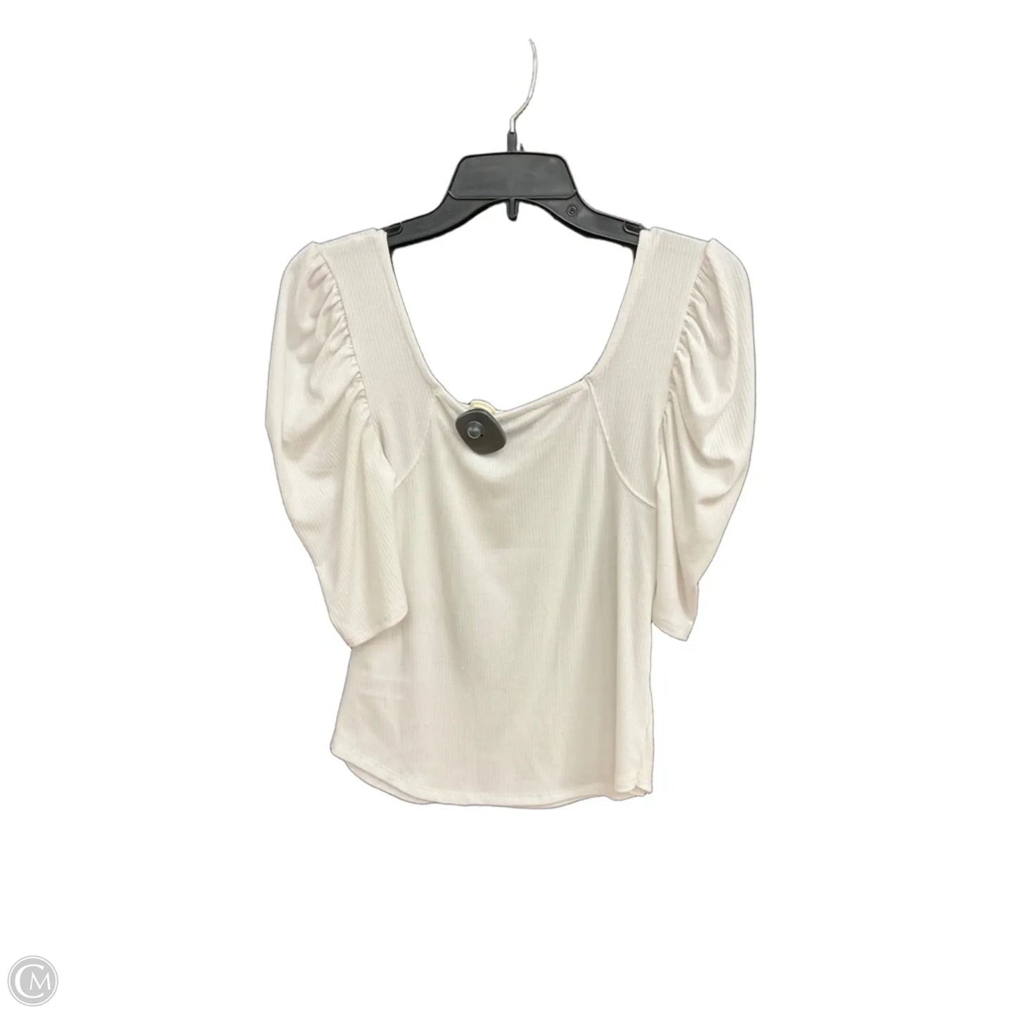 Top Short Sleeve By Clothes Mentor In White, Size: S