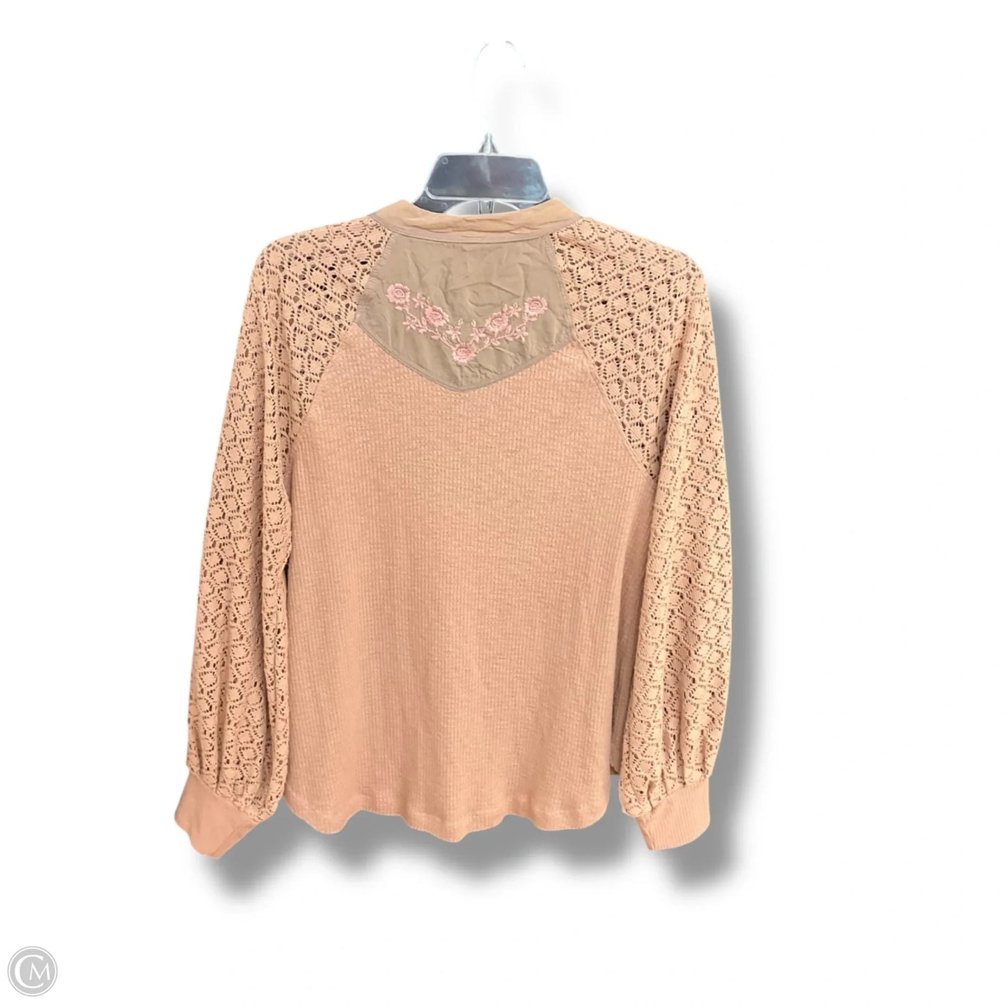 Top Long Sleeve By Free People In Mauve, Size: M