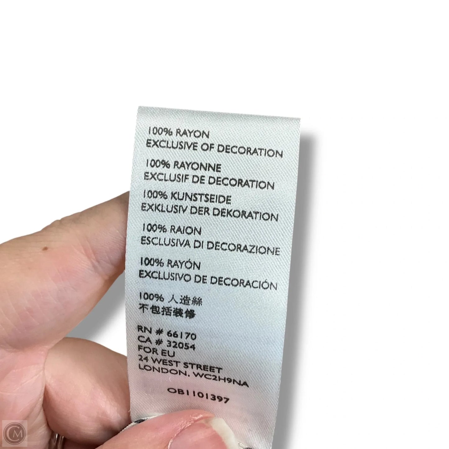 Blouse Long Sleeve By Maeve In Black & White, Size: S