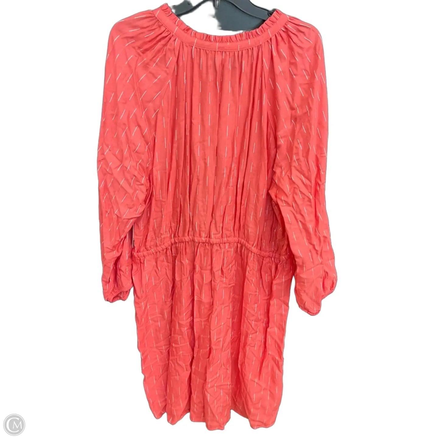 Dress Casual Midi By Time And Tru In Pink, Size: Xxl