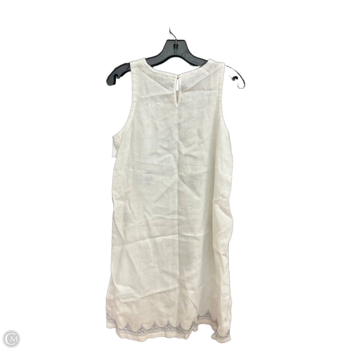 Dress Casual Midi By Saks Fifth Avenue In White, Size: S
