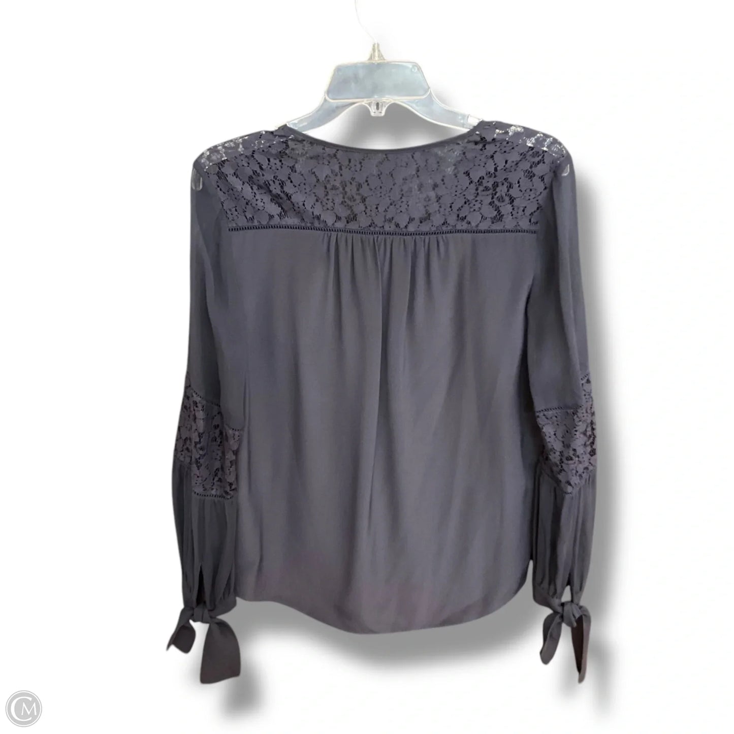 Top Long Sleeve By Rebecca Taylor In Navy, Size: S