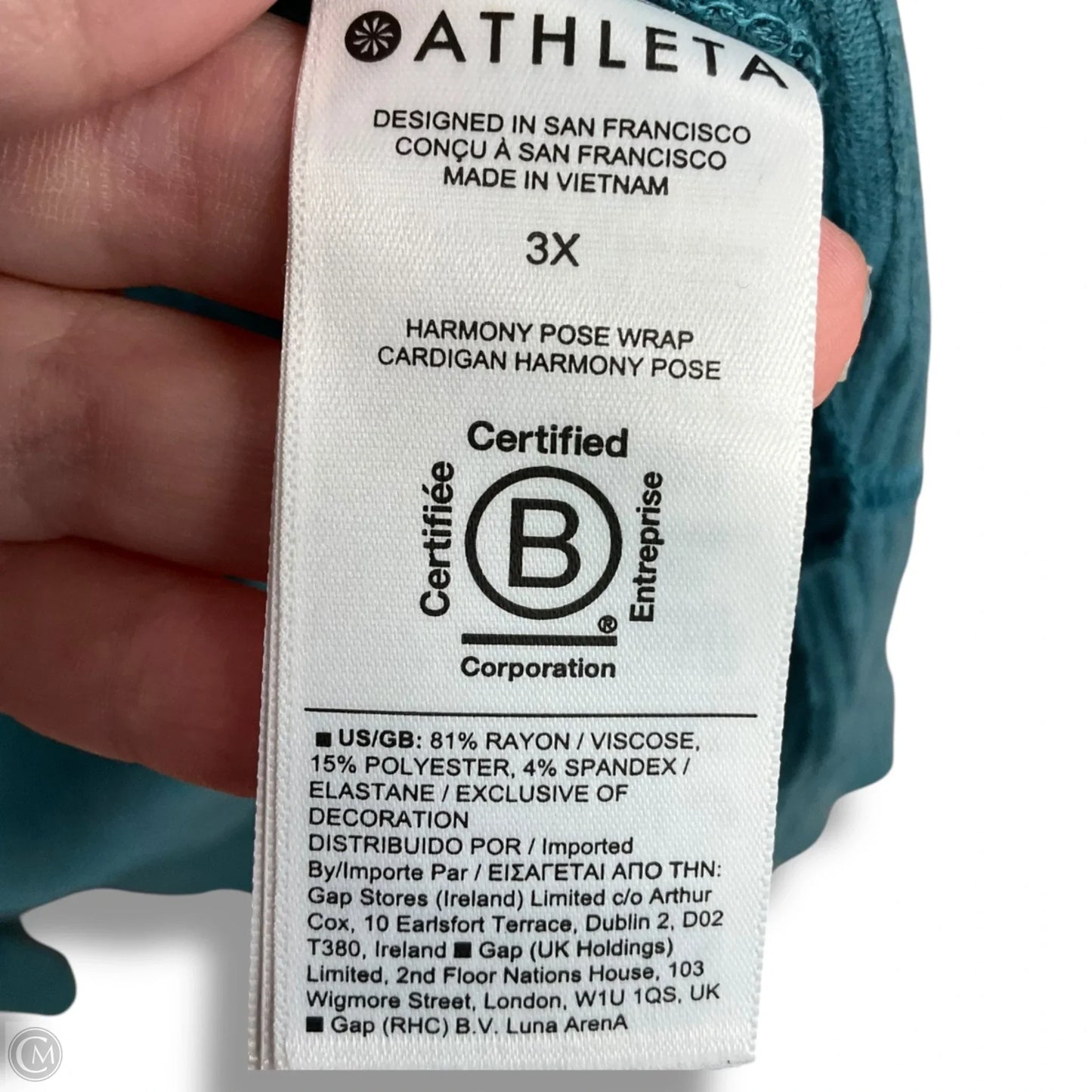 Cardigan By Athleta In Blue, Size: 3x