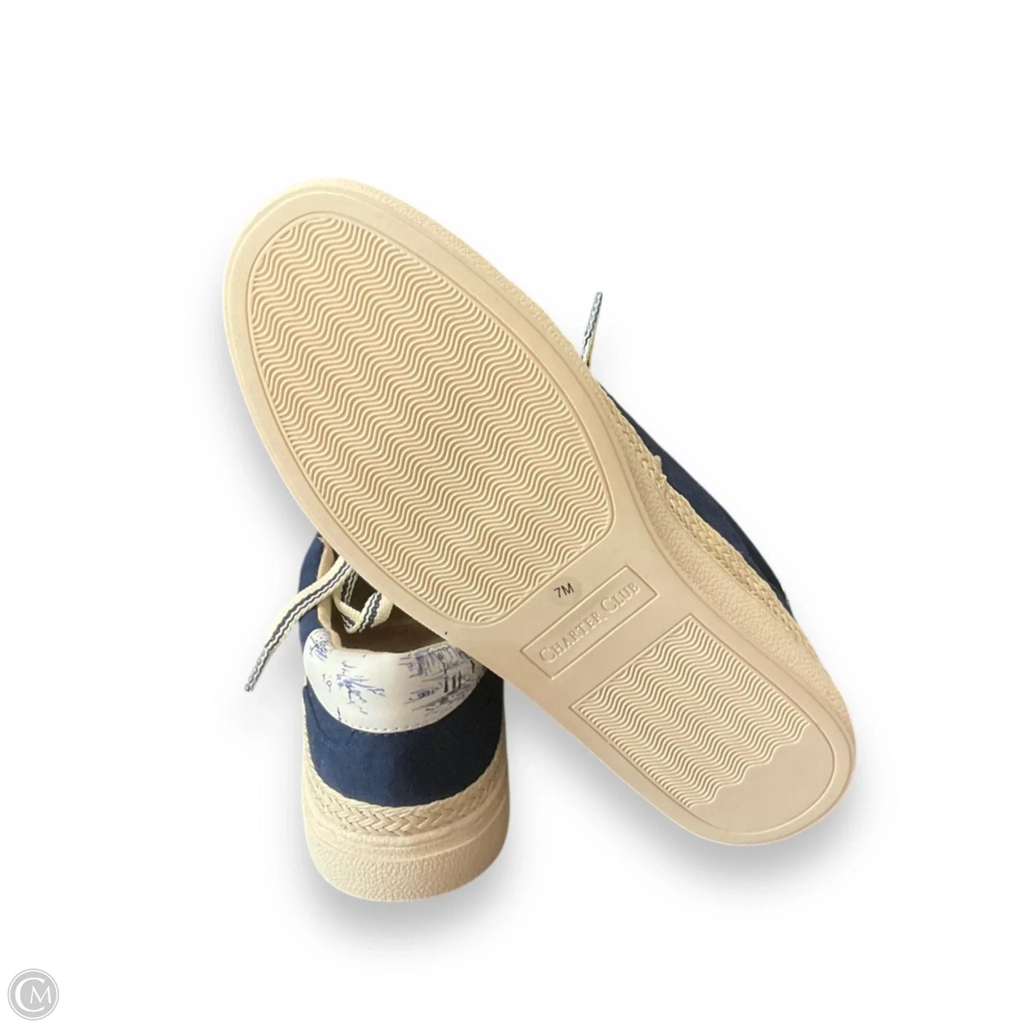 Shoes Sneakers By Charter Club In Blue, Size: 7