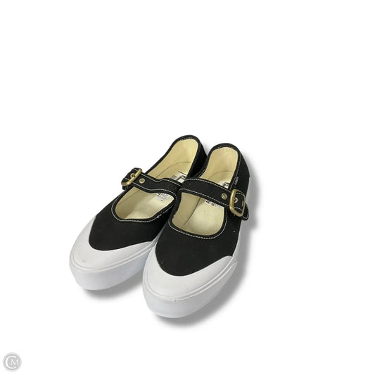 Shoes Sneakers By Vans In Black & White, Size: 7