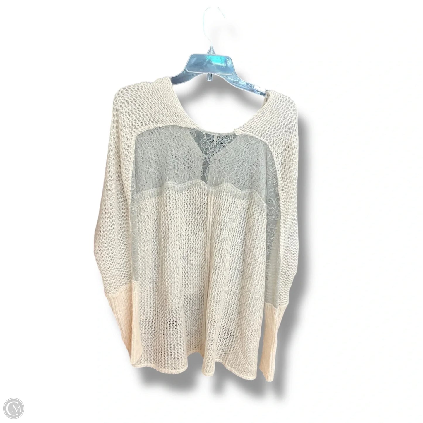 Sweater Cardigan By Free People In Grey, Size: M
