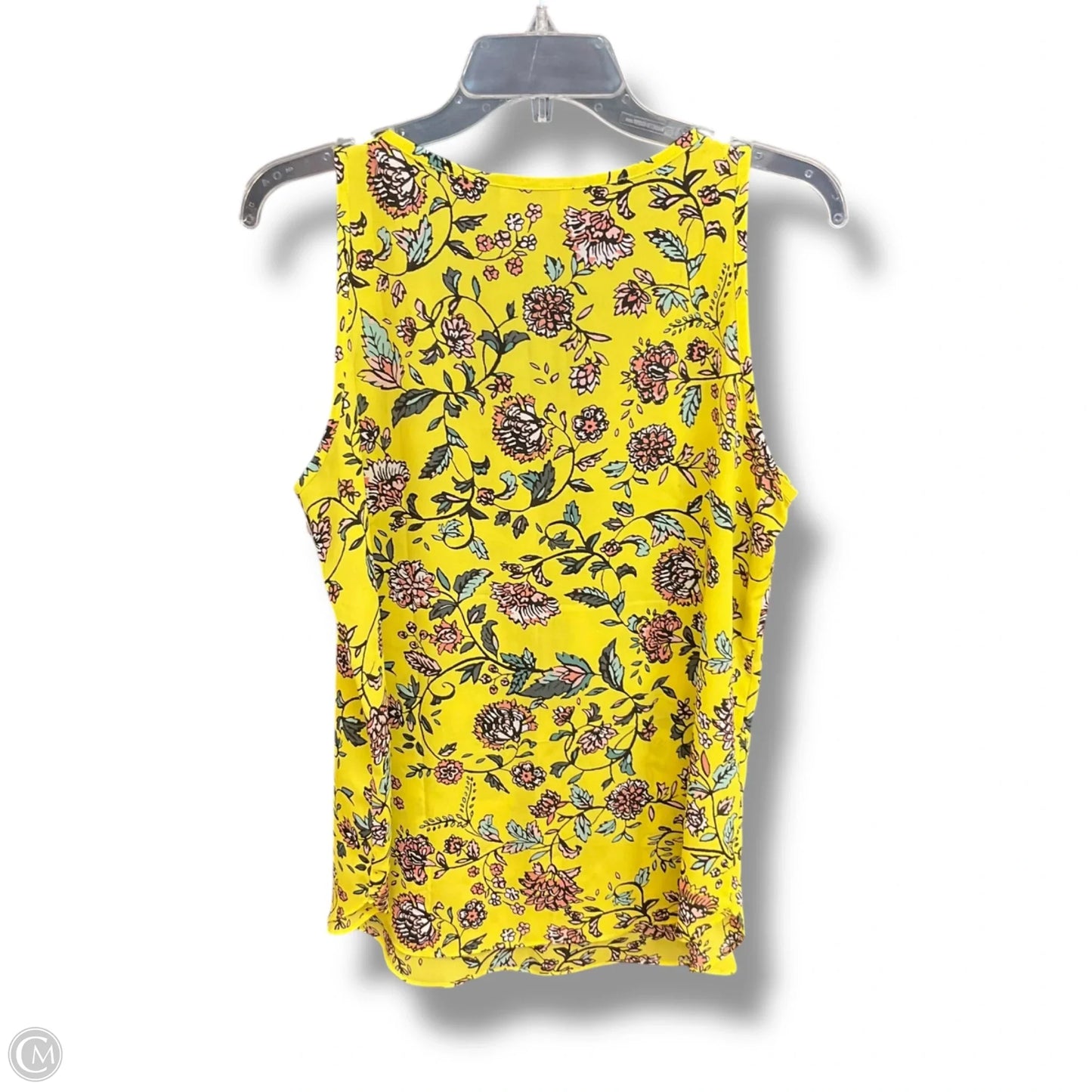 Top Sleeveless By Loft In Floral Print, Size: M