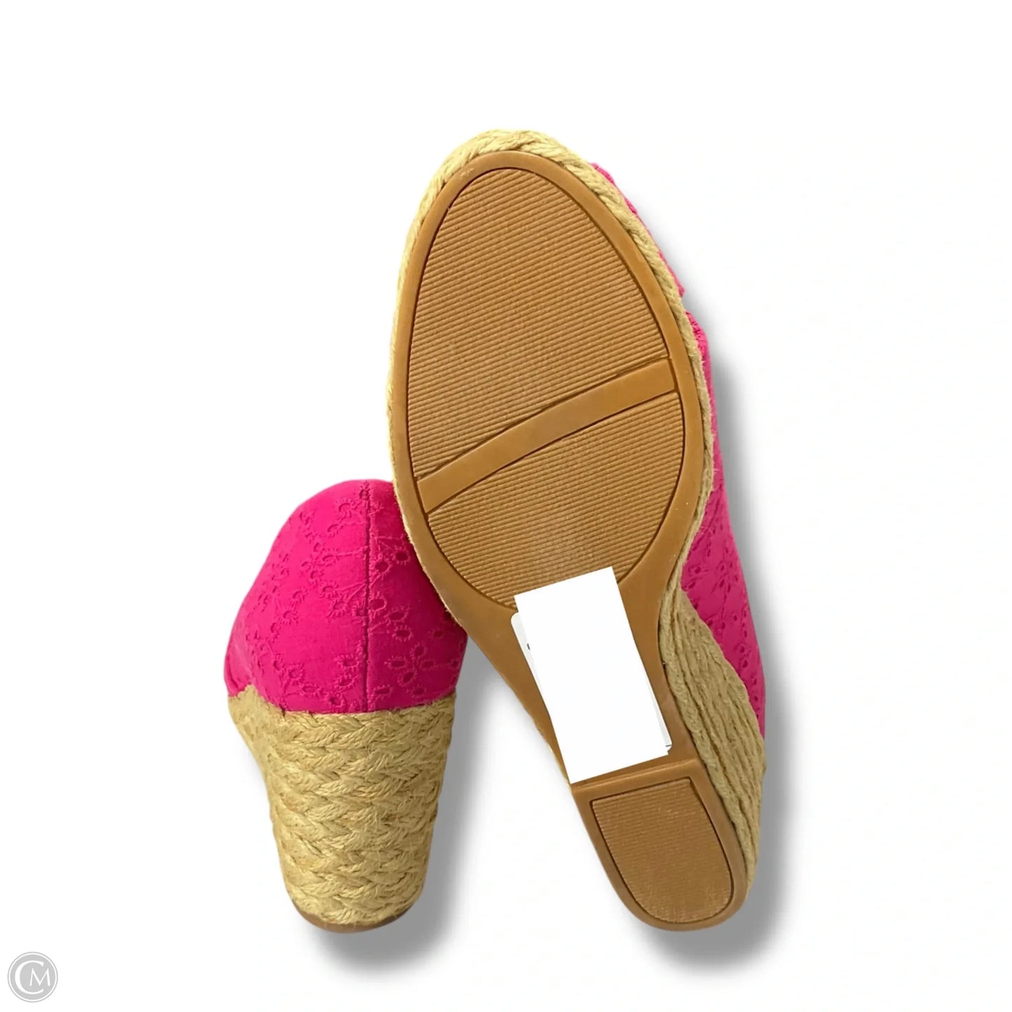 Shoes Heels Wedge By Chaps In Pink, Size: 9.5