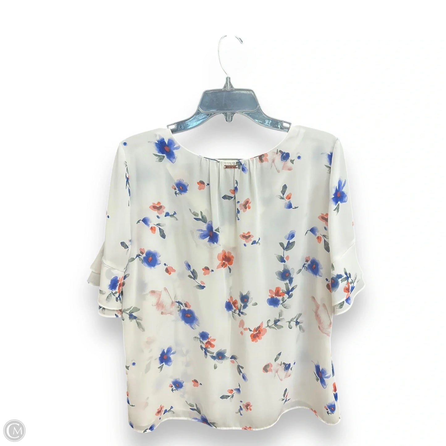 Top Short Sleeve By Ivanka Trump In Floral Print, Size: M