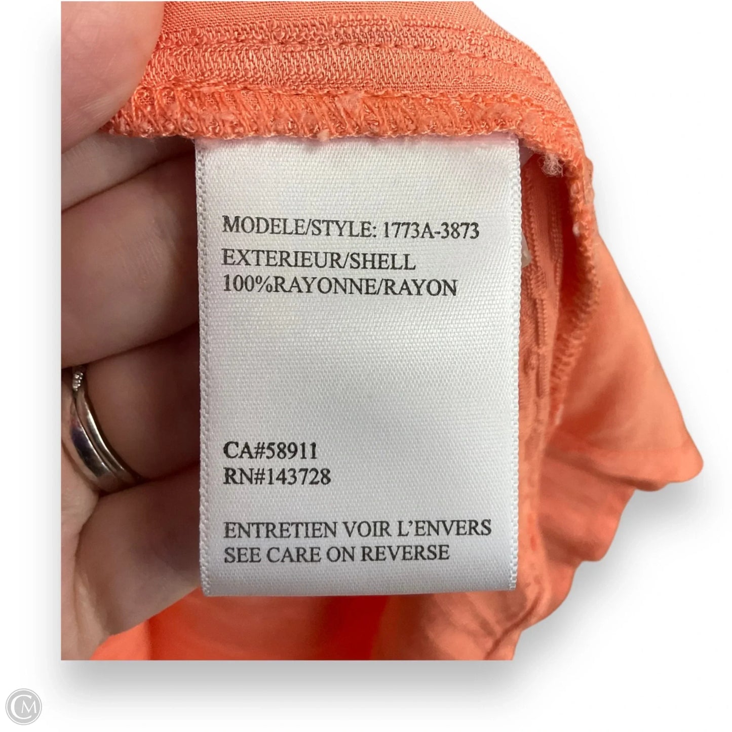 Top Sleeveless By Tribal In Orange, Size: Xl