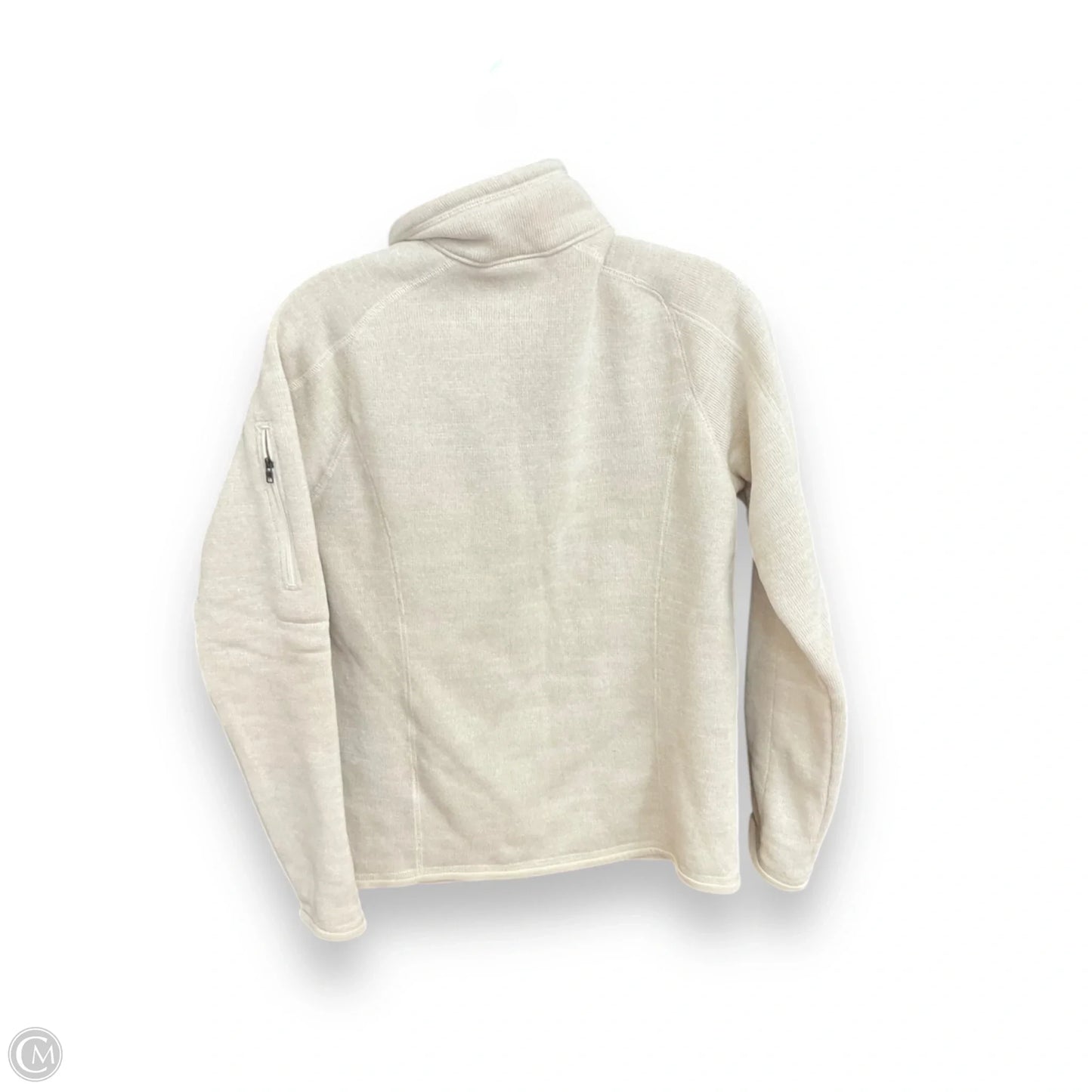Athletic Top Long Sleeve Collar By Patagonia In Beige, Size: S