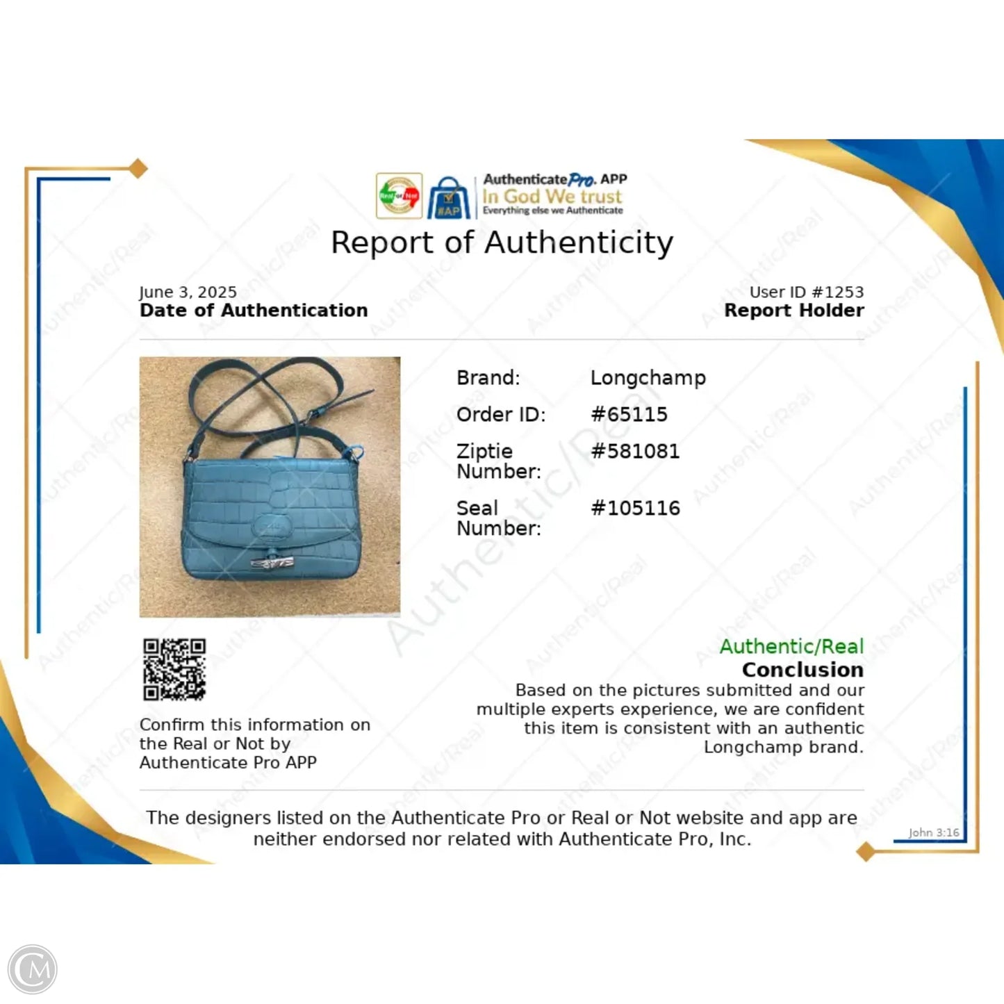 Crossbody Designer By Longchamp, Size: Medium