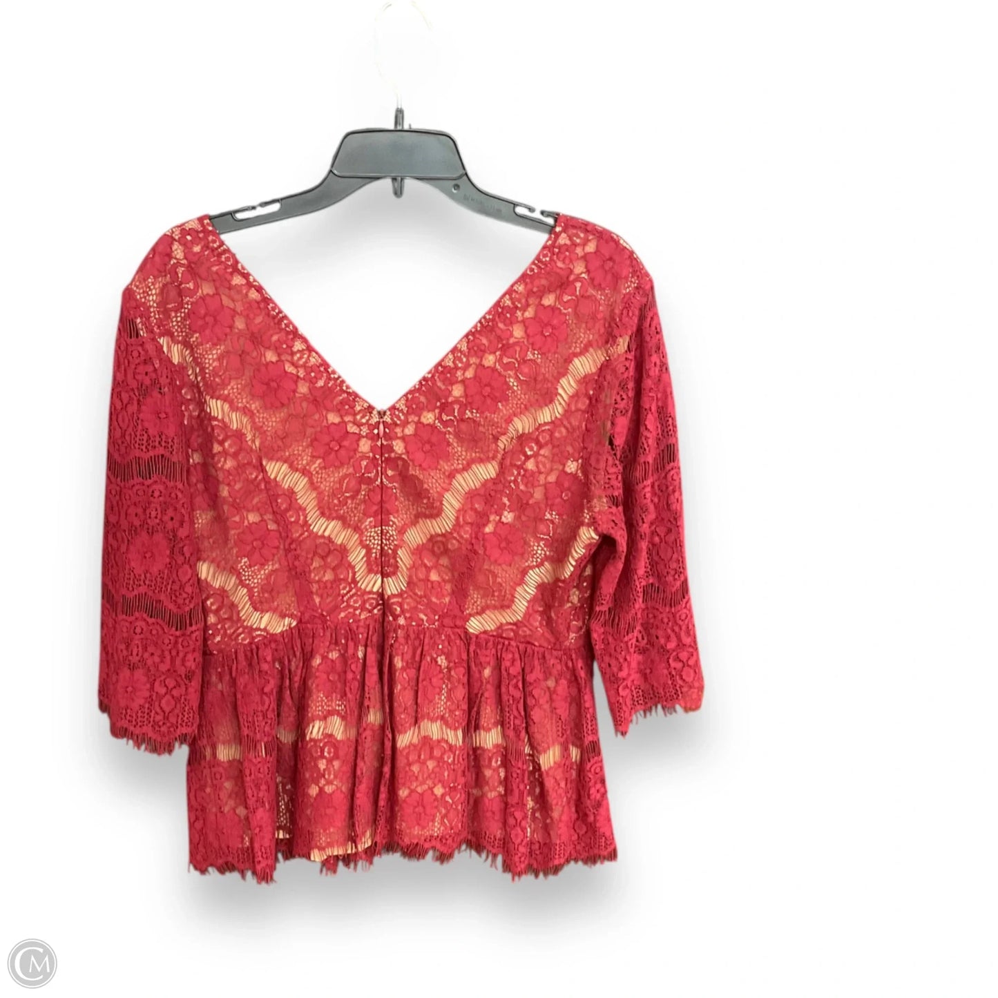 Top 3/4 Sleeve By Maeve In Red, Size: Xl