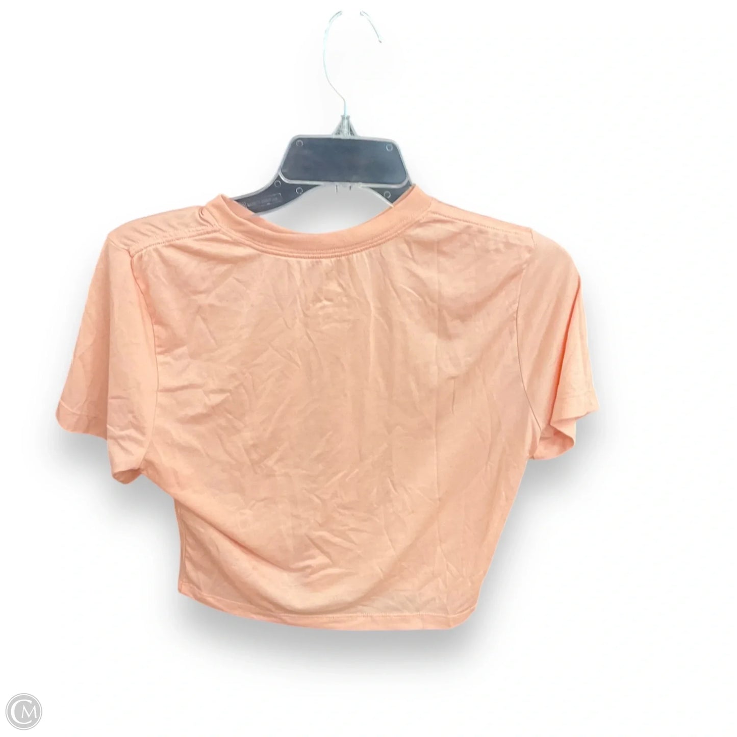 Athletic Top Short Sleeve By Nike Apparel In Peach, Size: M