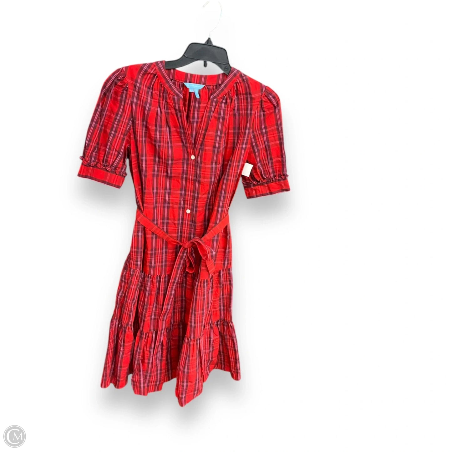 Dress Casual Midi By Draper James In Plaid Pattern, Size: Xs