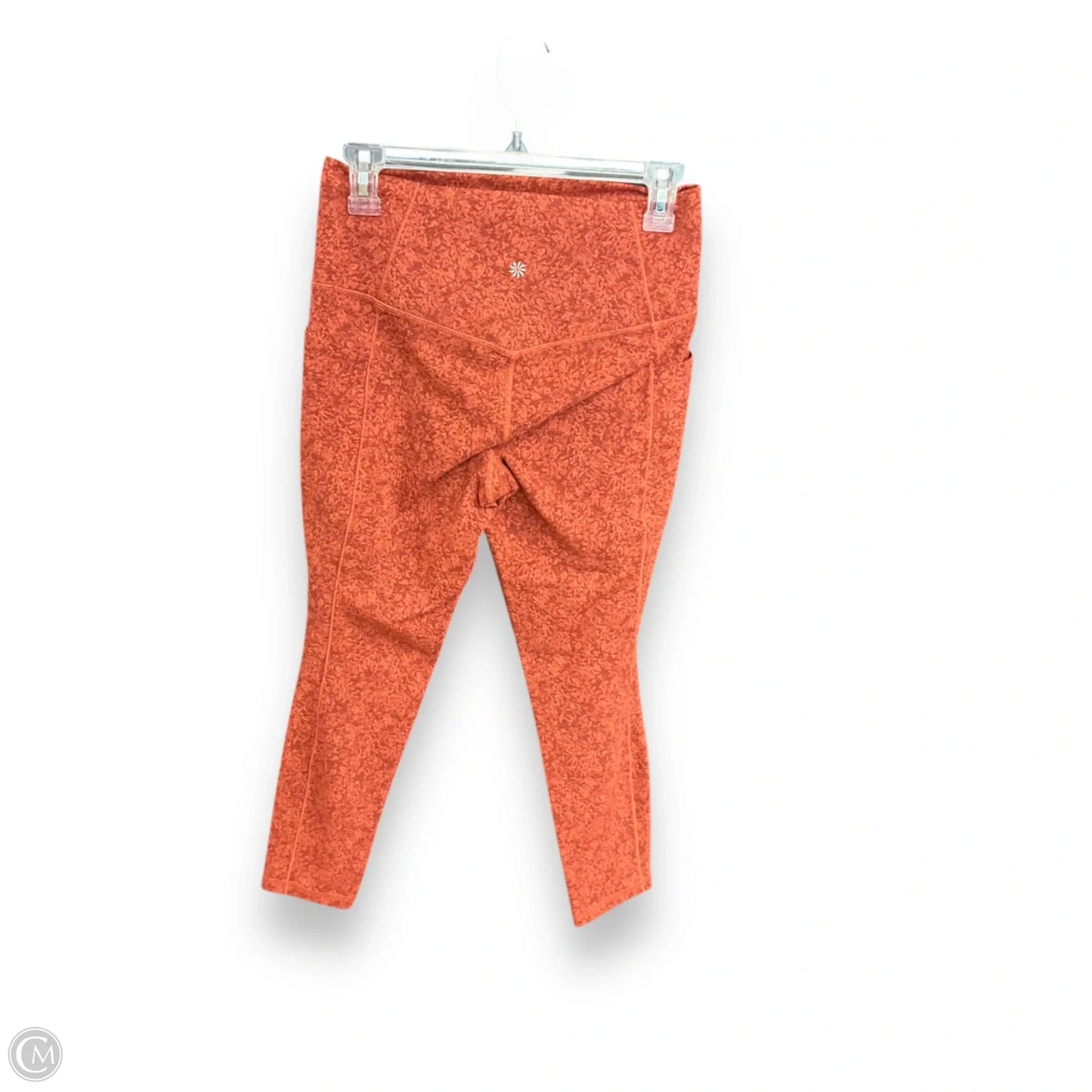 Athletic Leggings By Athleta In Orange, Size: M