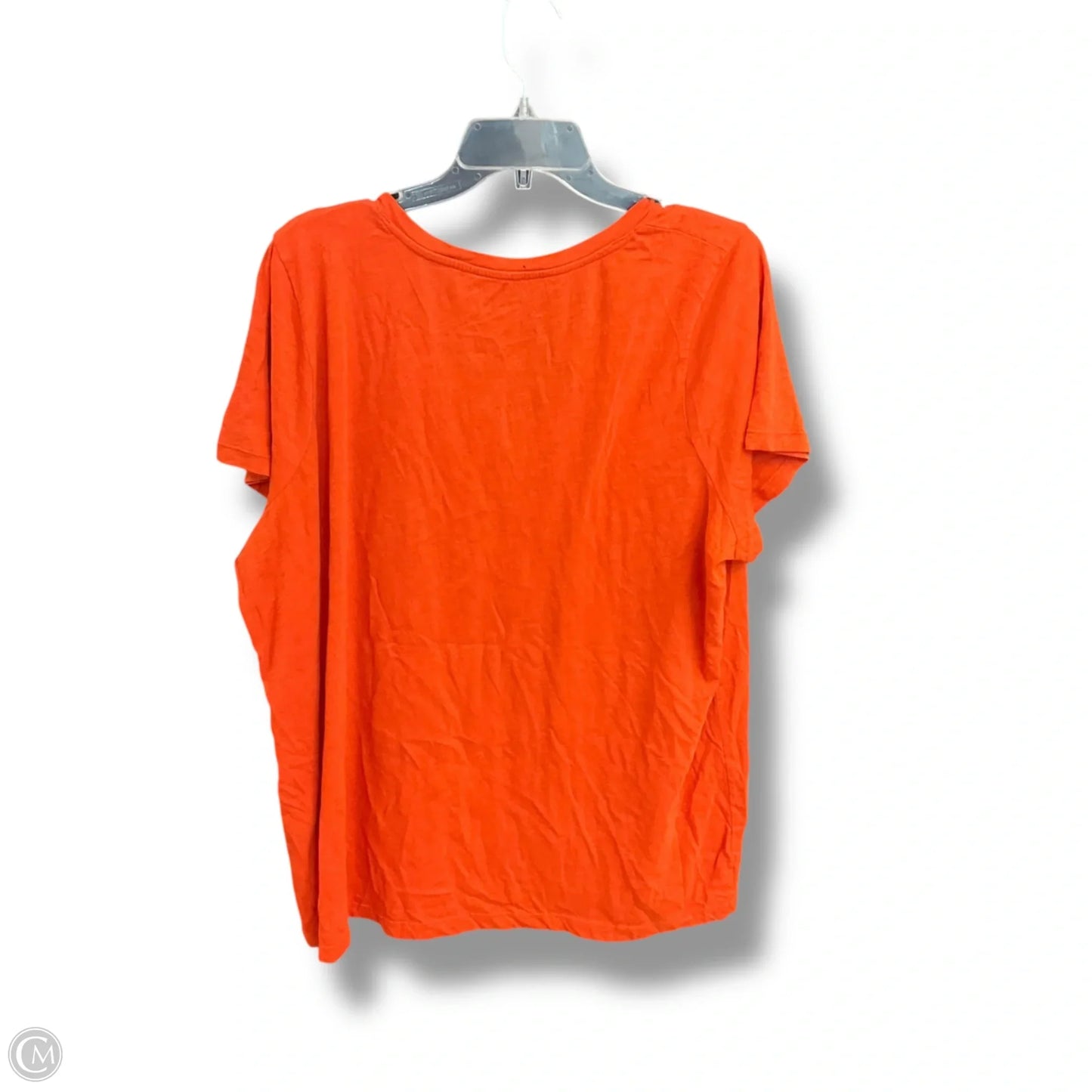 Top Short Sleeve Basic By Madewell In Orange, Size: 2x