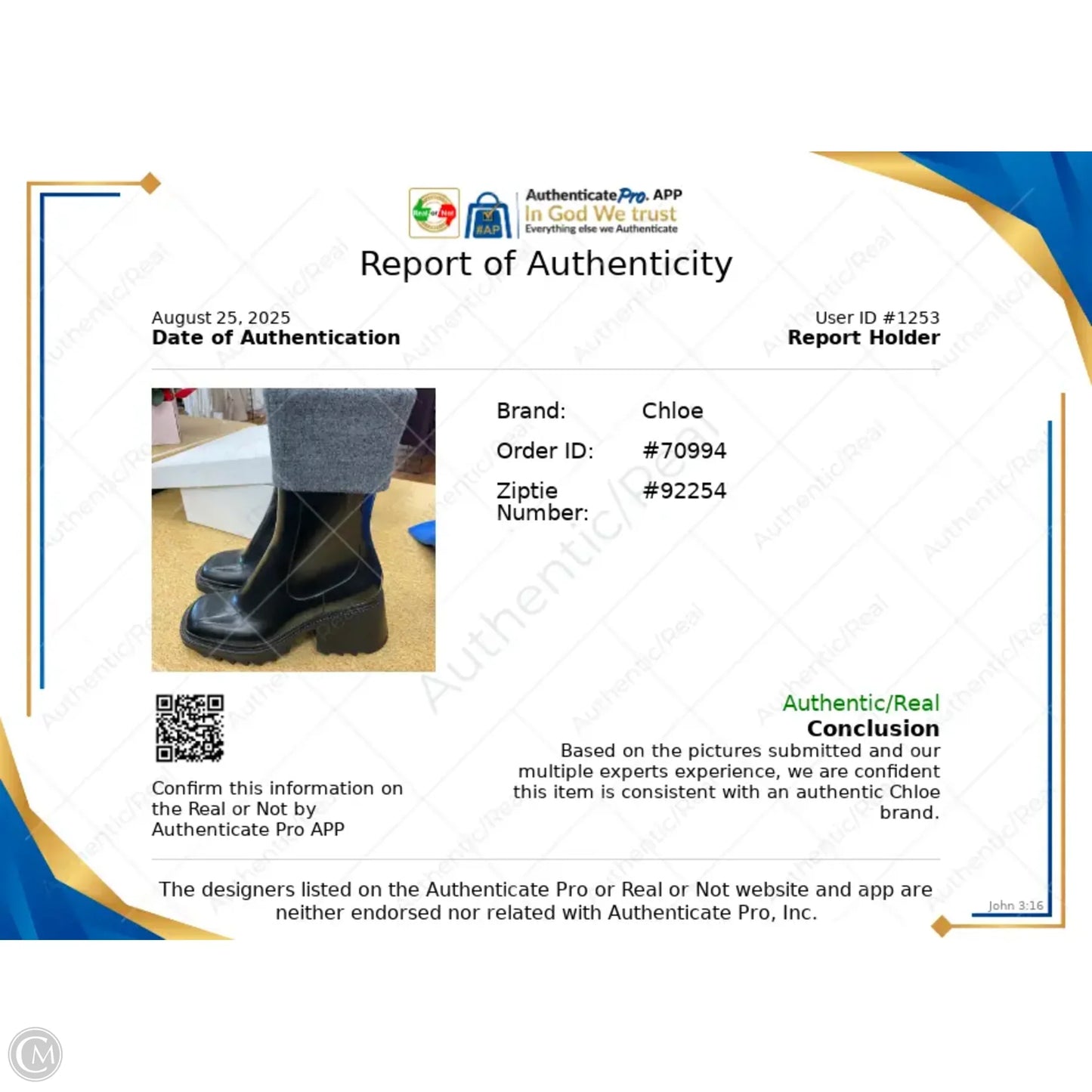 Boots Luxury Designer By Chloe In Black & Grey, Size: 6.5