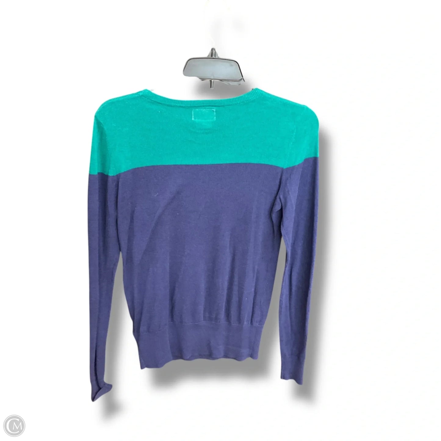 Top Long Sleeve By Anthropologie In Teal, Size: S