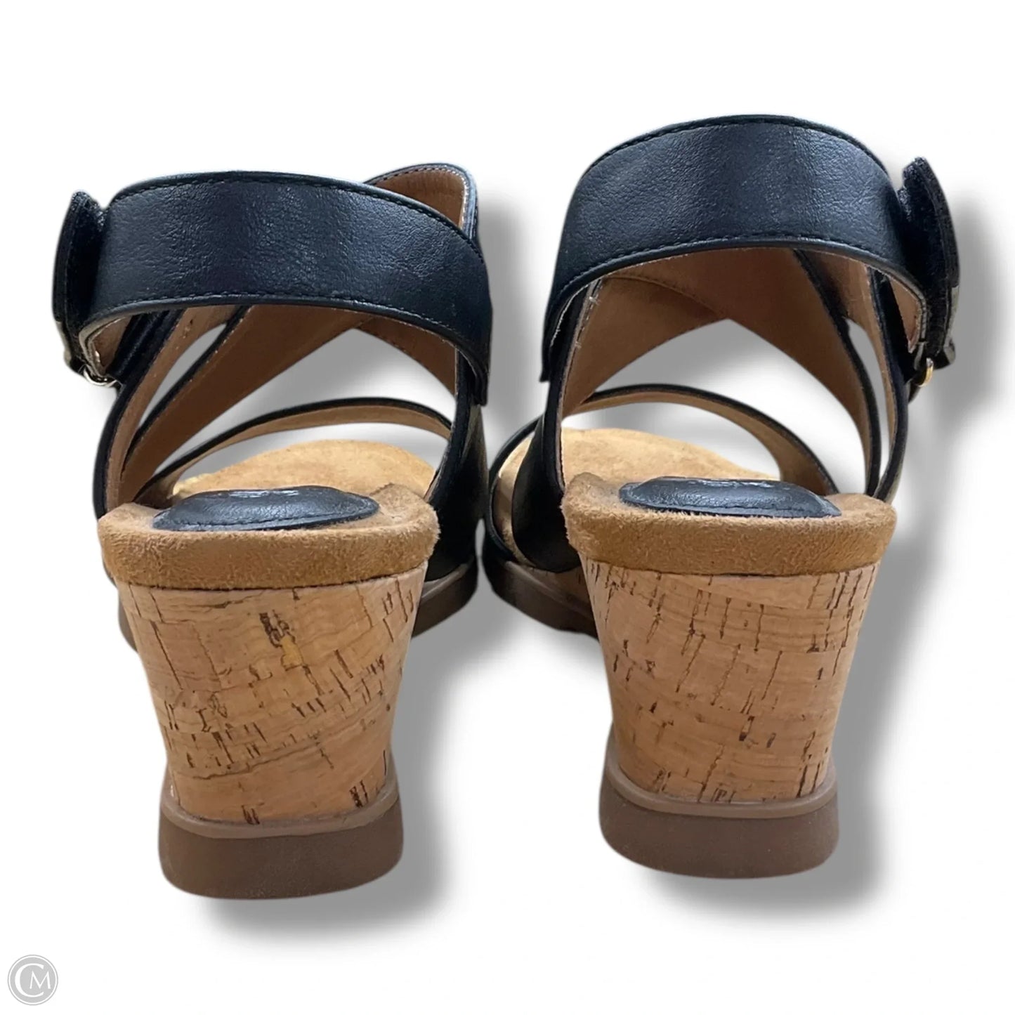 Sandals Heels Wedge By Sofft In Black, Size: 9