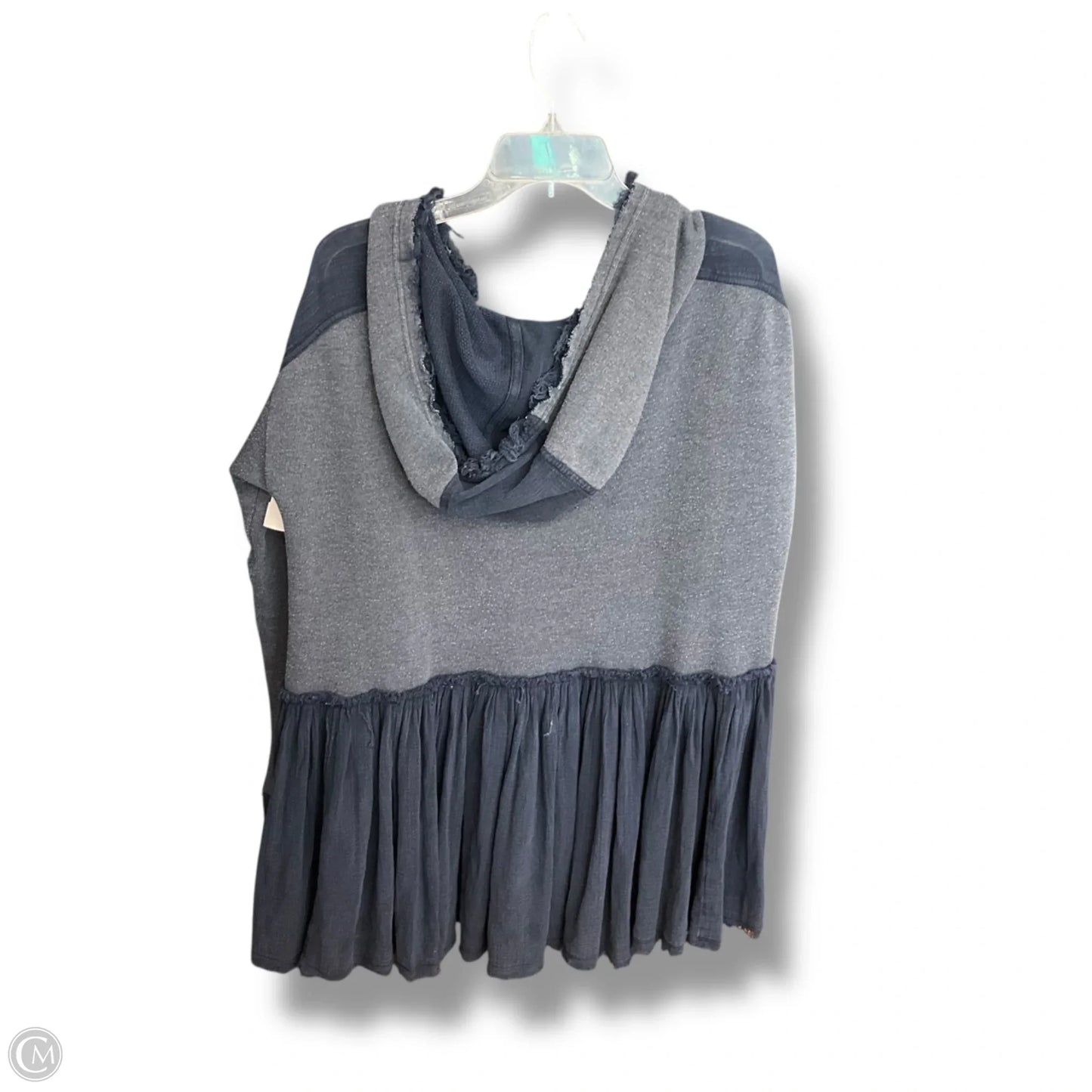 Sweatshirt Hoodie By Free People In Blue, Size: S