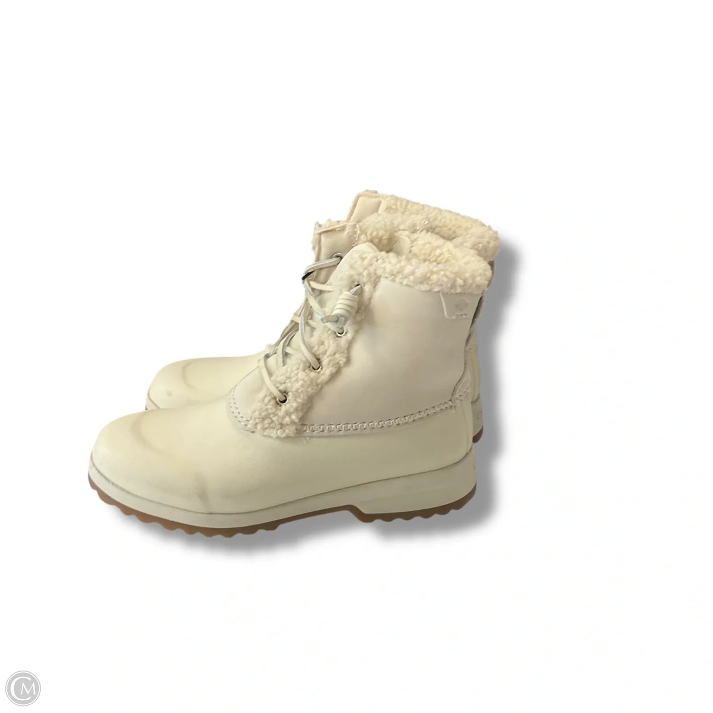 Boots Ankle Flats By Sperry In Cream, Size: 6.5