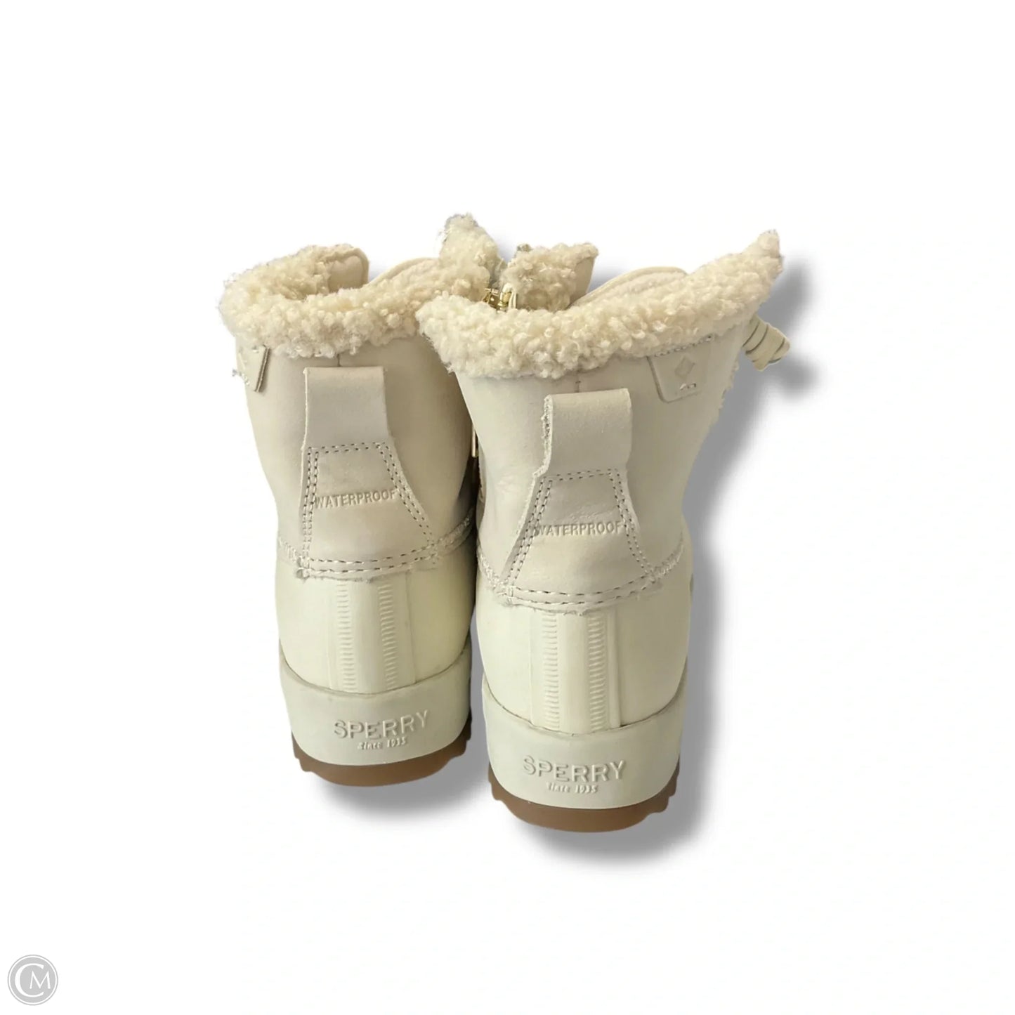 Boots Ankle Flats By Sperry In Cream, Size: 6.5