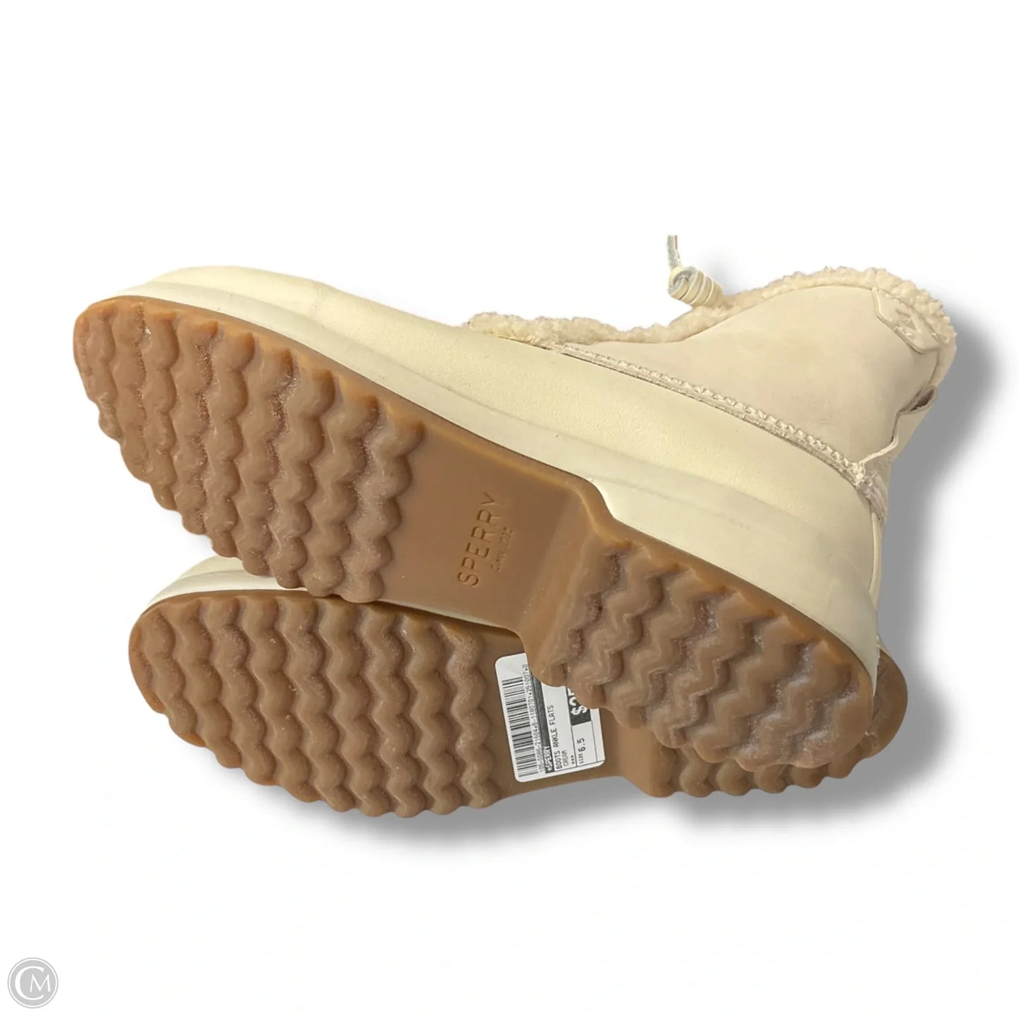 Boots Ankle Flats By Sperry In Cream, Size: 6.5