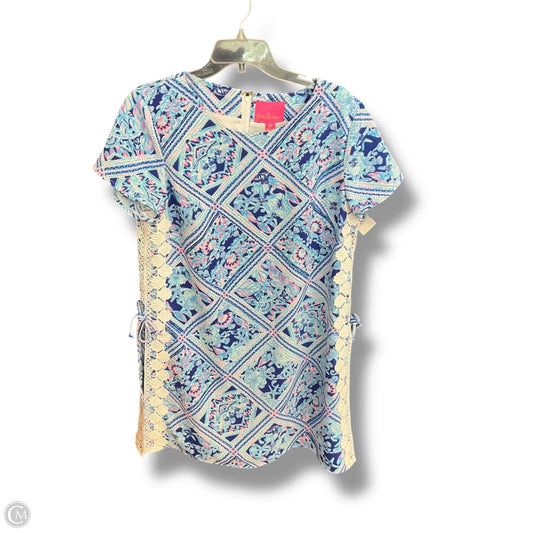 Dress Designer By Lilly Pulitzer In Blue & White, Size: Xl