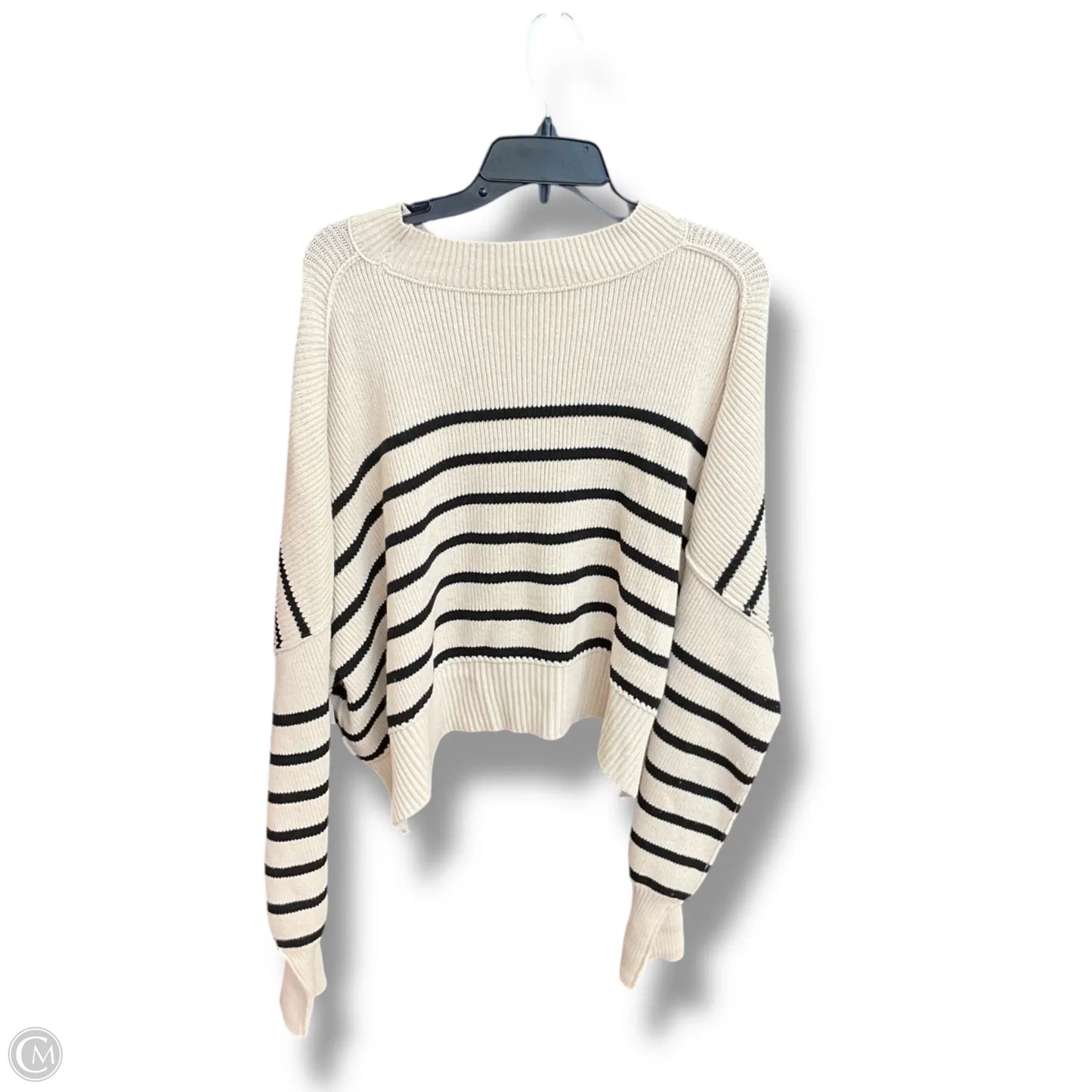 Sweater By Free People In Black & Cream, Size: L