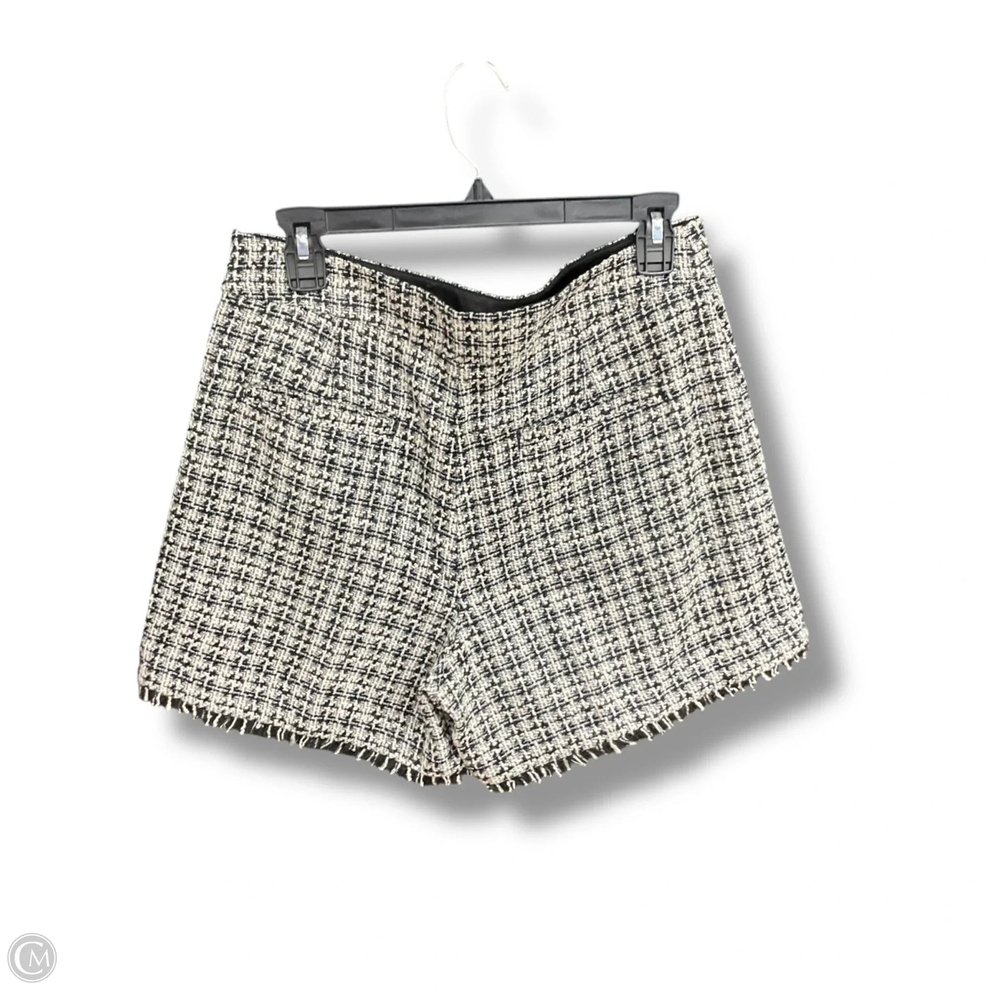 Shorts By Ann Taylor In Black & Cream, Size: 4