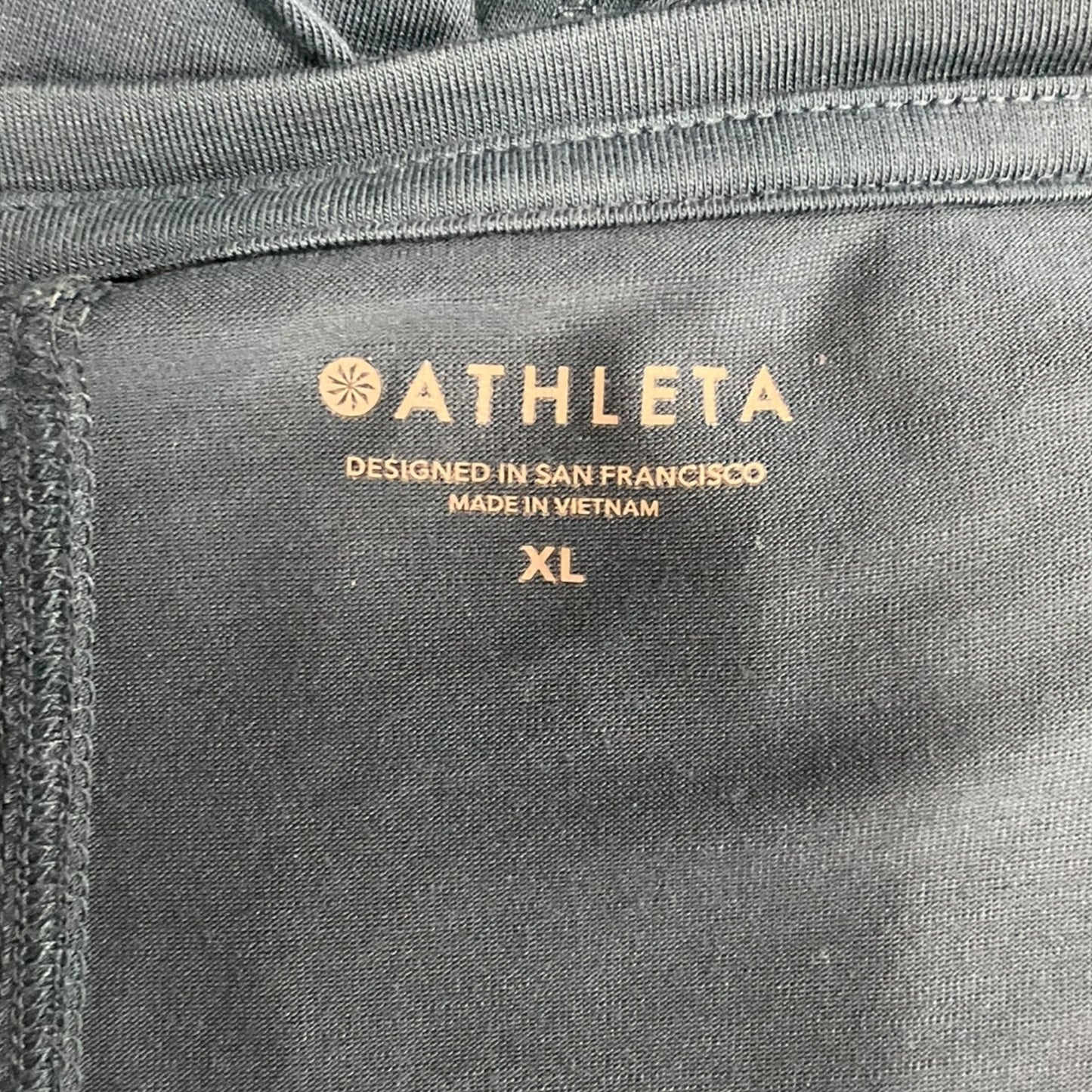 Athletic Top Long Sleeve Crewneck By Athleta In Blue & Brown, Size: Xl
