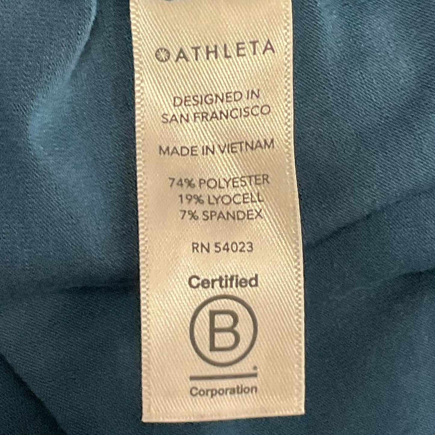 Athletic Top Long Sleeve Crewneck By Athleta In Blue & Brown, Size: Xl