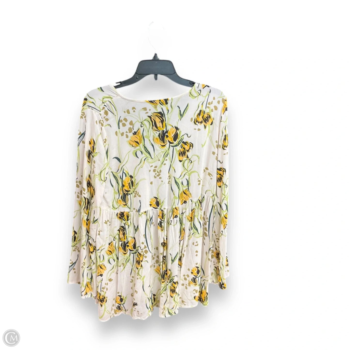 Top Long Sleeve By Free People In Floral Print, Size: M