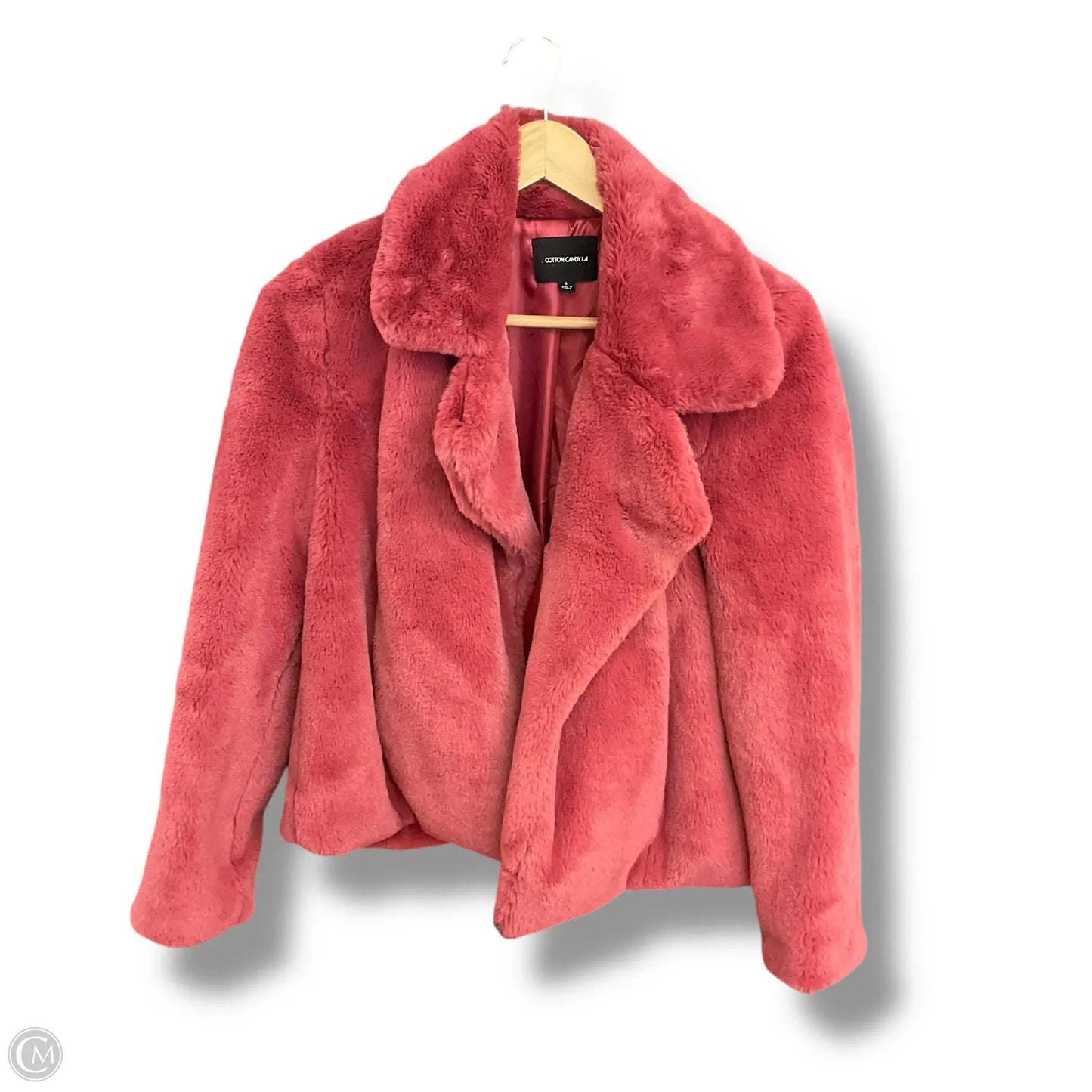 Coat Faux Fur & Sherpa By Cotton Candy LA In Red, Size: S
