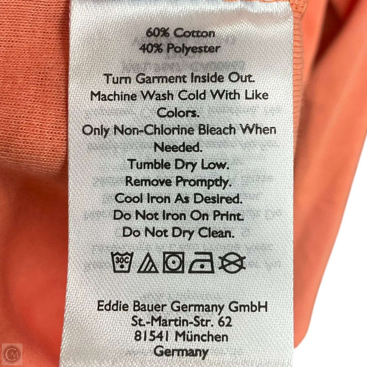 Top Long Sleeve Basic By Eddie Bauer In Orange, Size: S