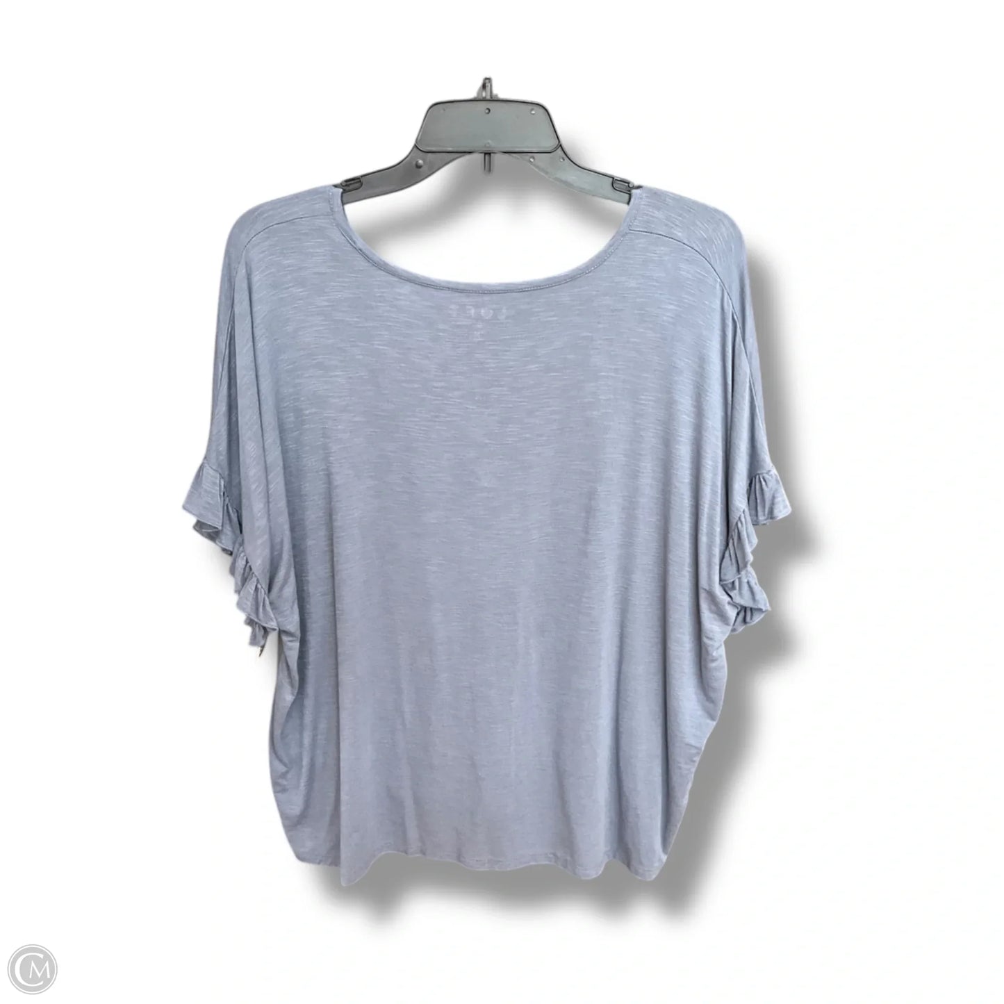Top Short Sleeve Basic By Loft In Blue, Size: M