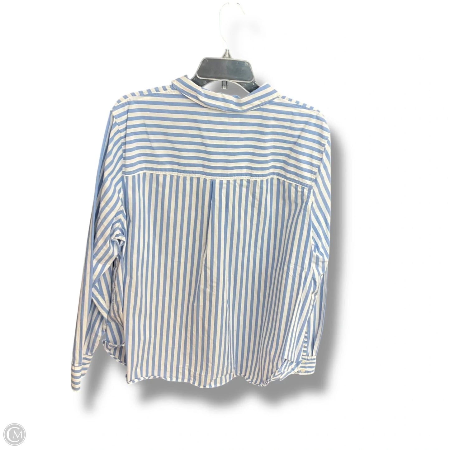 Blouse Long Sleeve By Boden In Striped Pattern, Size: 20
