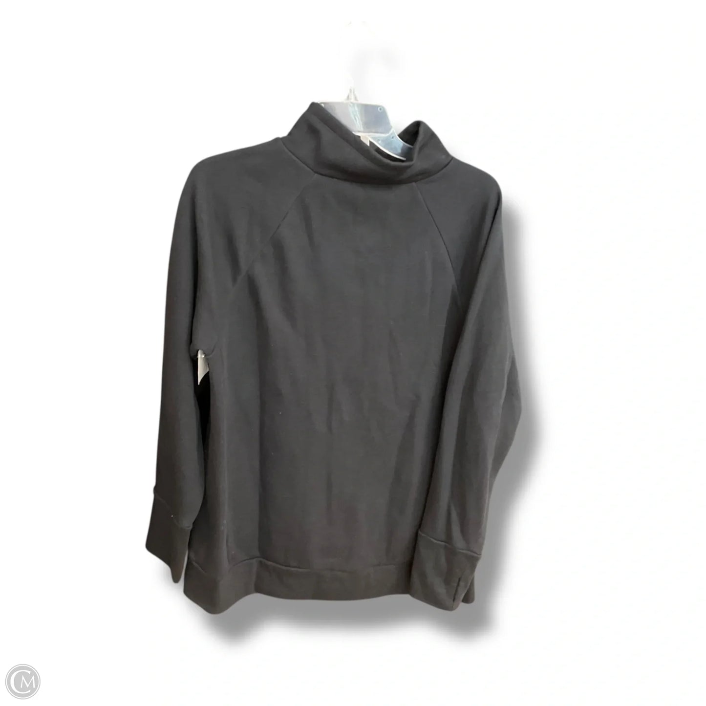 Athletic Sweatshirt Collar By Fabletics In Black, Size: L