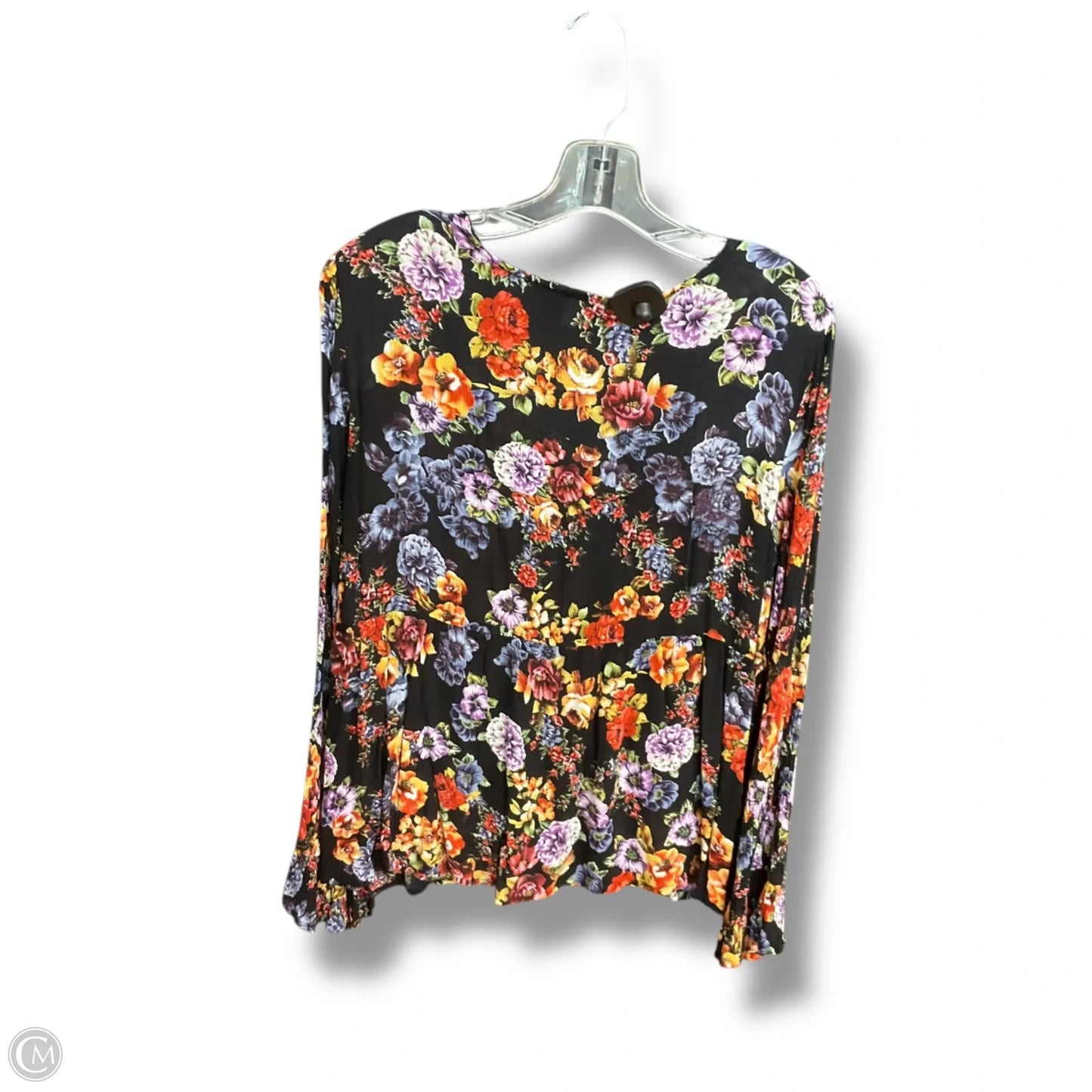 Top Long Sleeve By Bila In Floral Print, Size: L