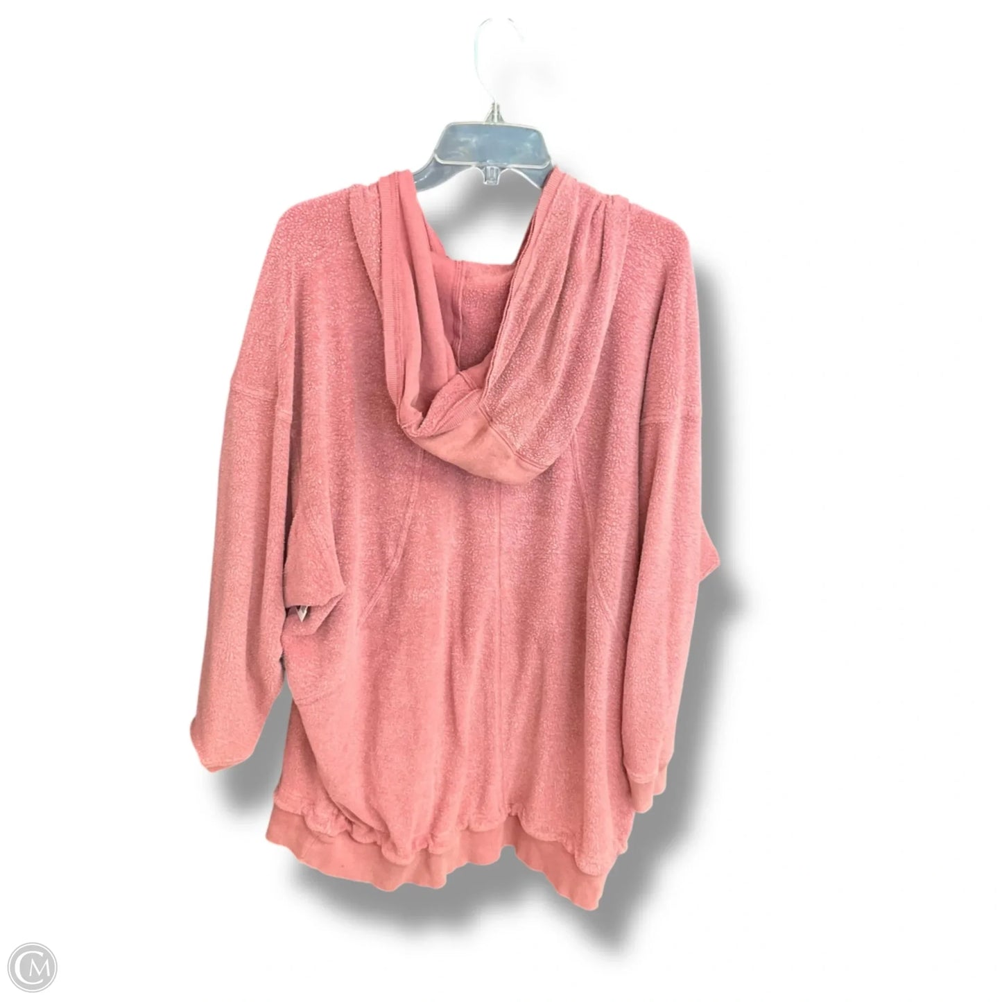 Sweatshirt Hoodie By Free People In Pink, Size: L