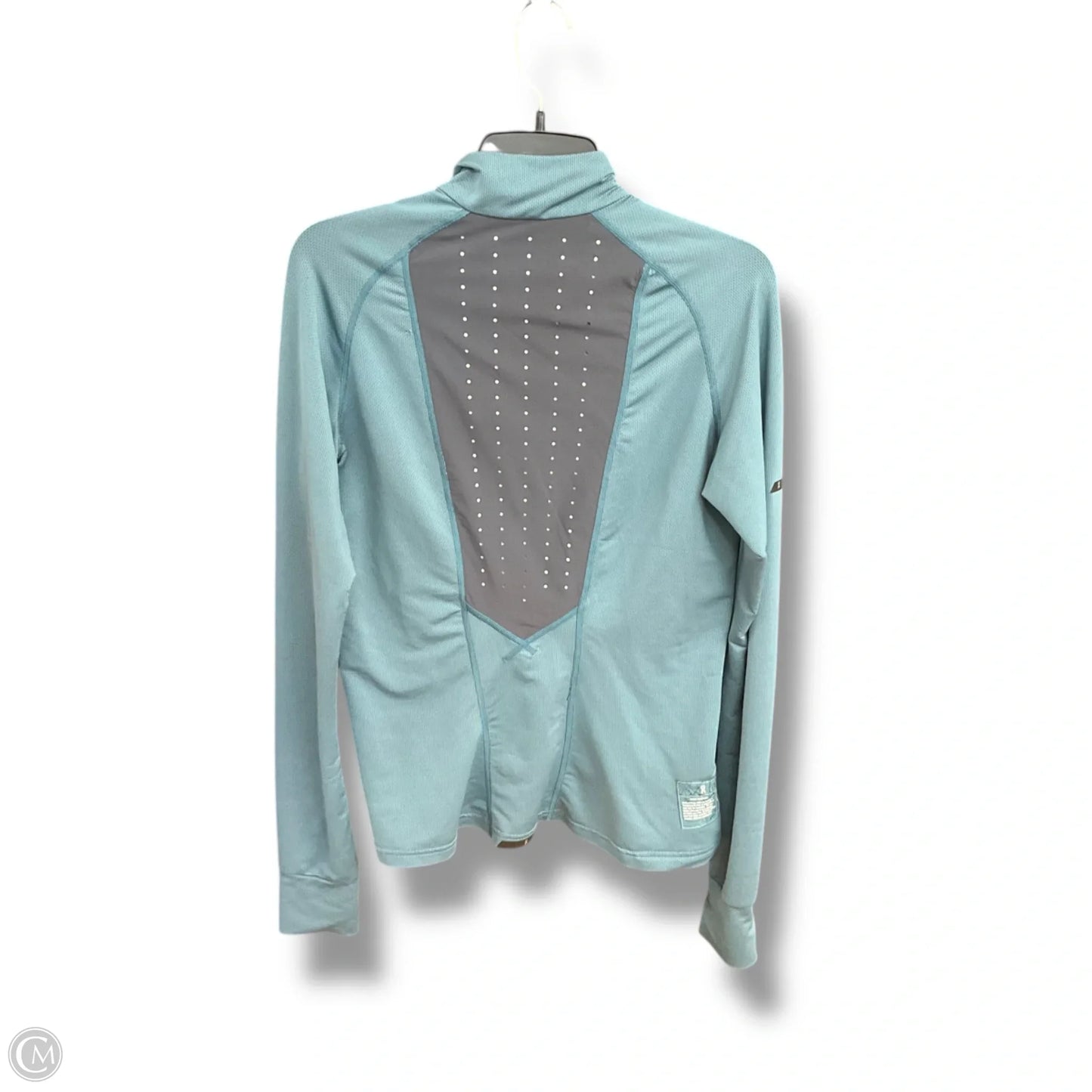 Athletic Top Long Sleeve Collar By On Cloud In Teal, Size: M