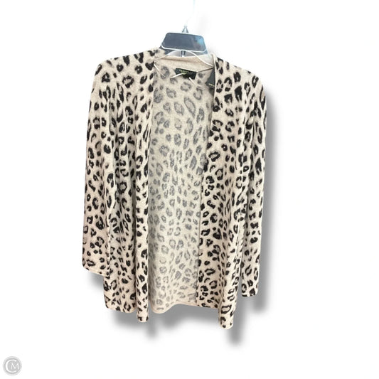Sweater Cardigan Cashmere By Charter Club In Animal Print, Size: M