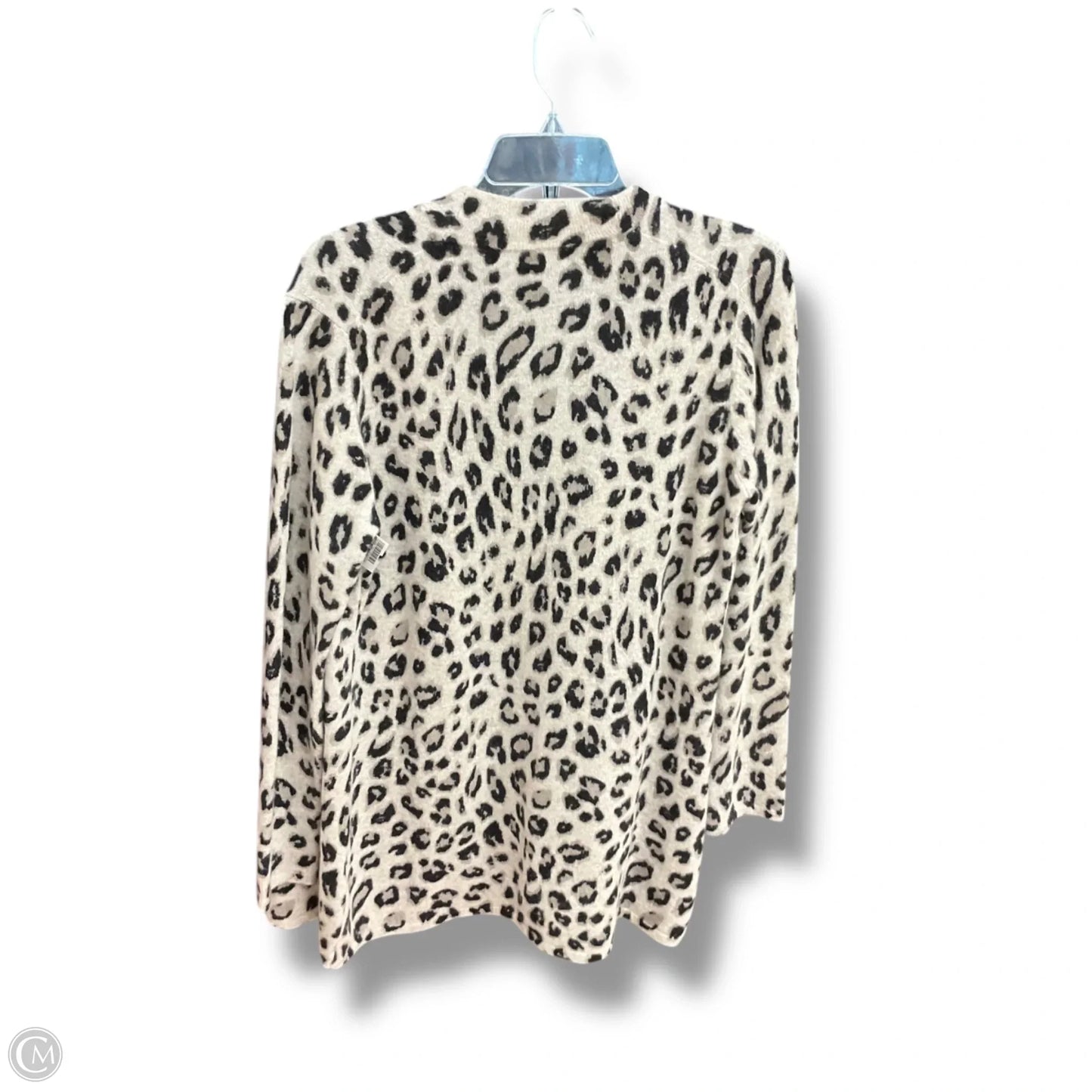 Sweater Cardigan Cashmere By Charter Club In Animal Print, Size: M