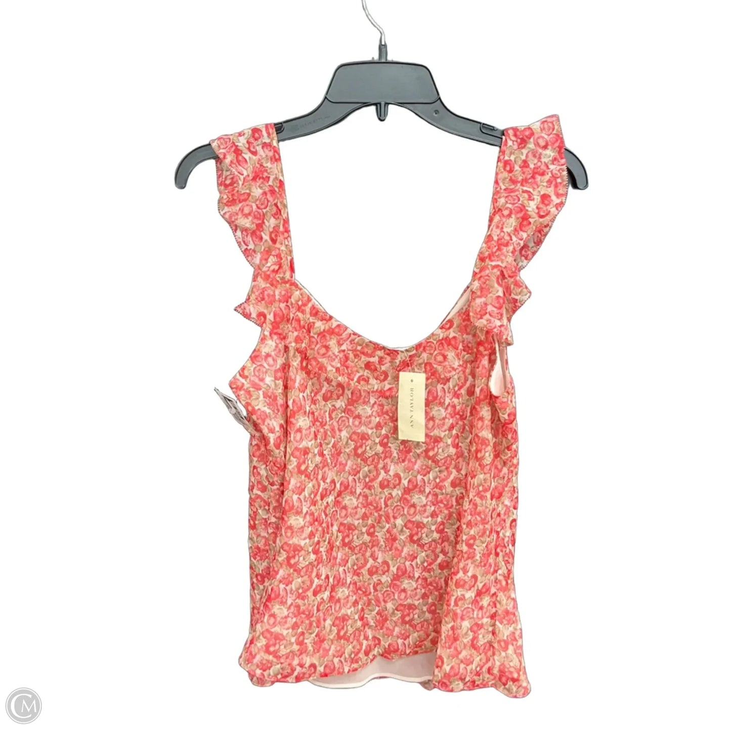 Top Sleeveless By Ann Taylor In Geometric Pattern, Size: Xl
