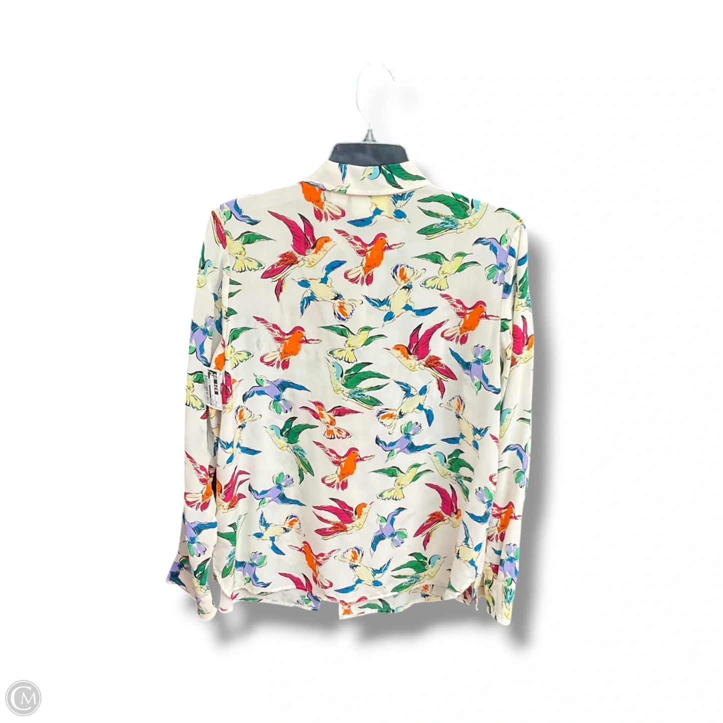 Blouse Long Sleeve By Maeve In White, Size: M